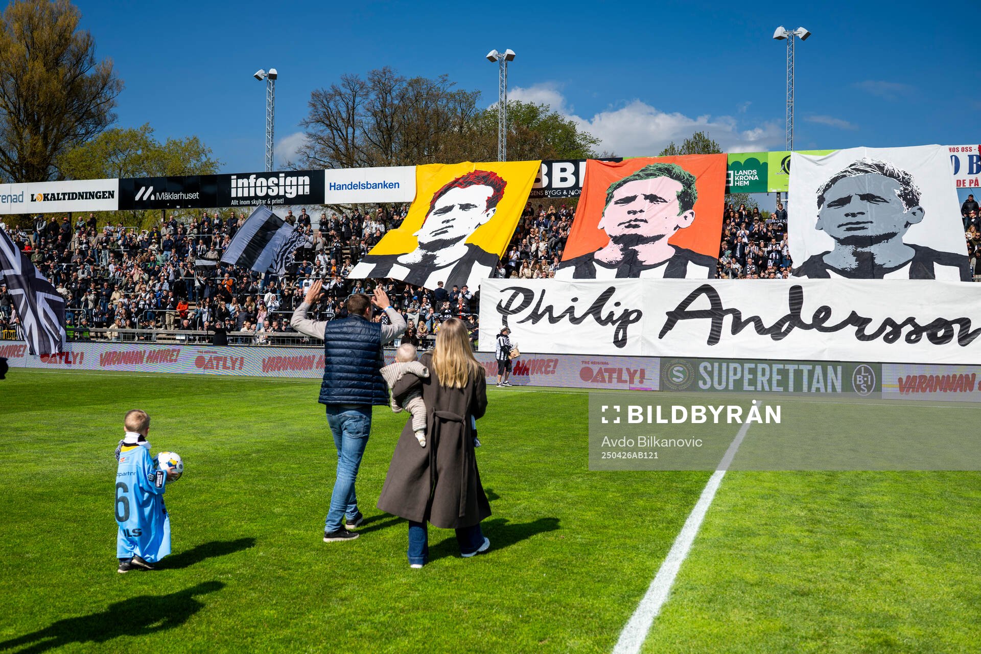 Landskronas tidigare lagkapten Philip Andersson hyllas