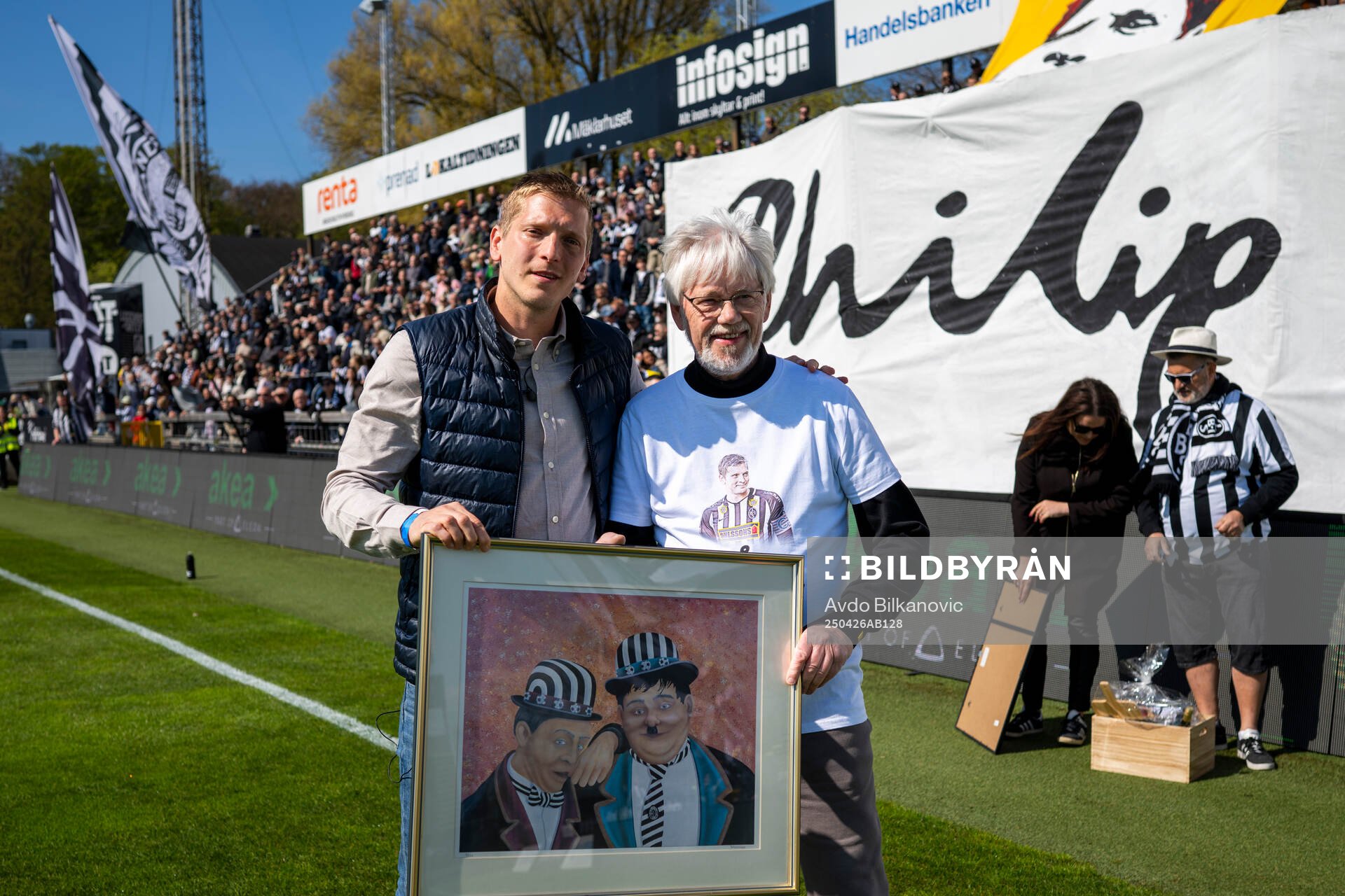 Landskronas tidigare lagkapten Philip Andersson hyllas