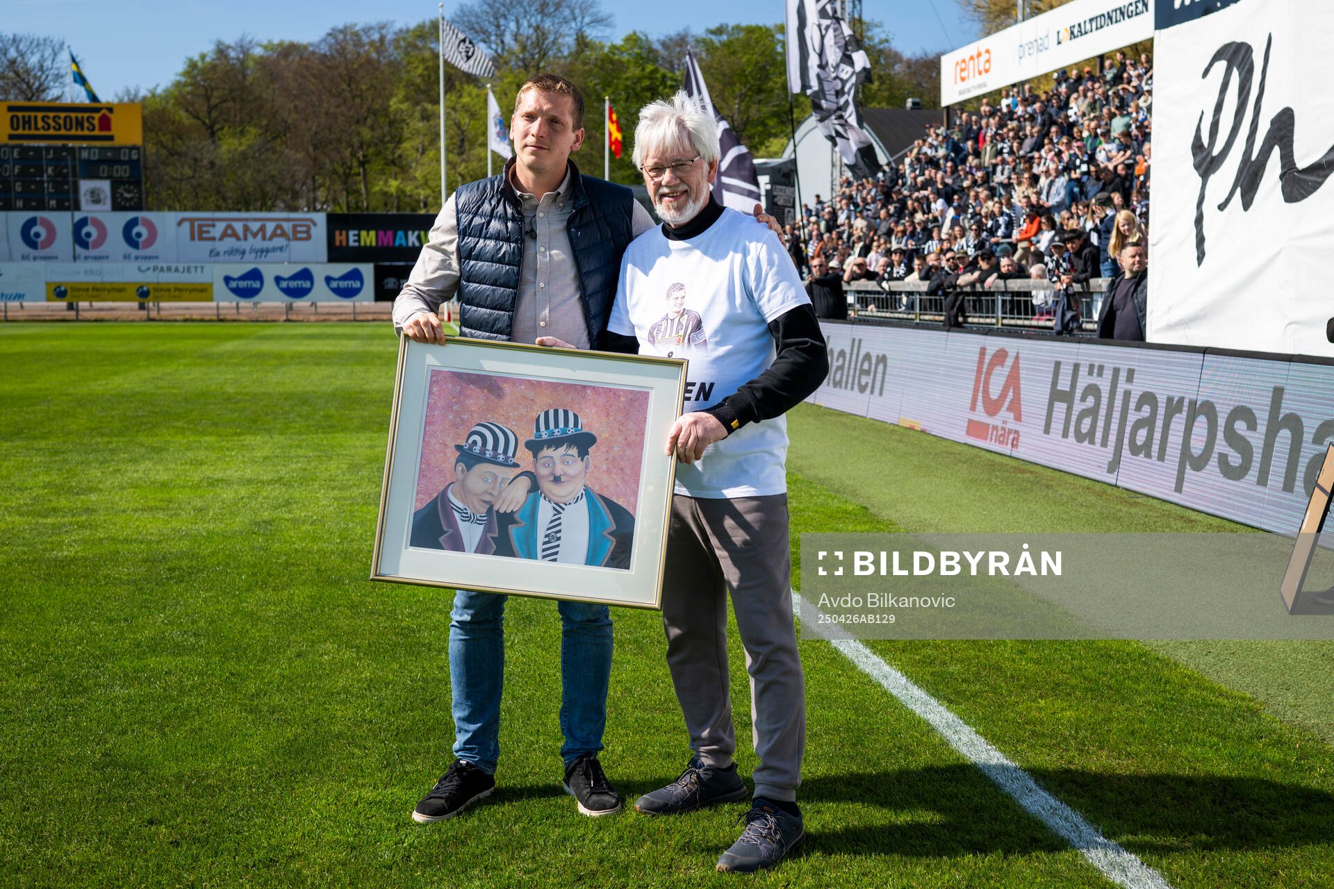 Landskronas tidigare lagkapten Philip Andersson hyllas