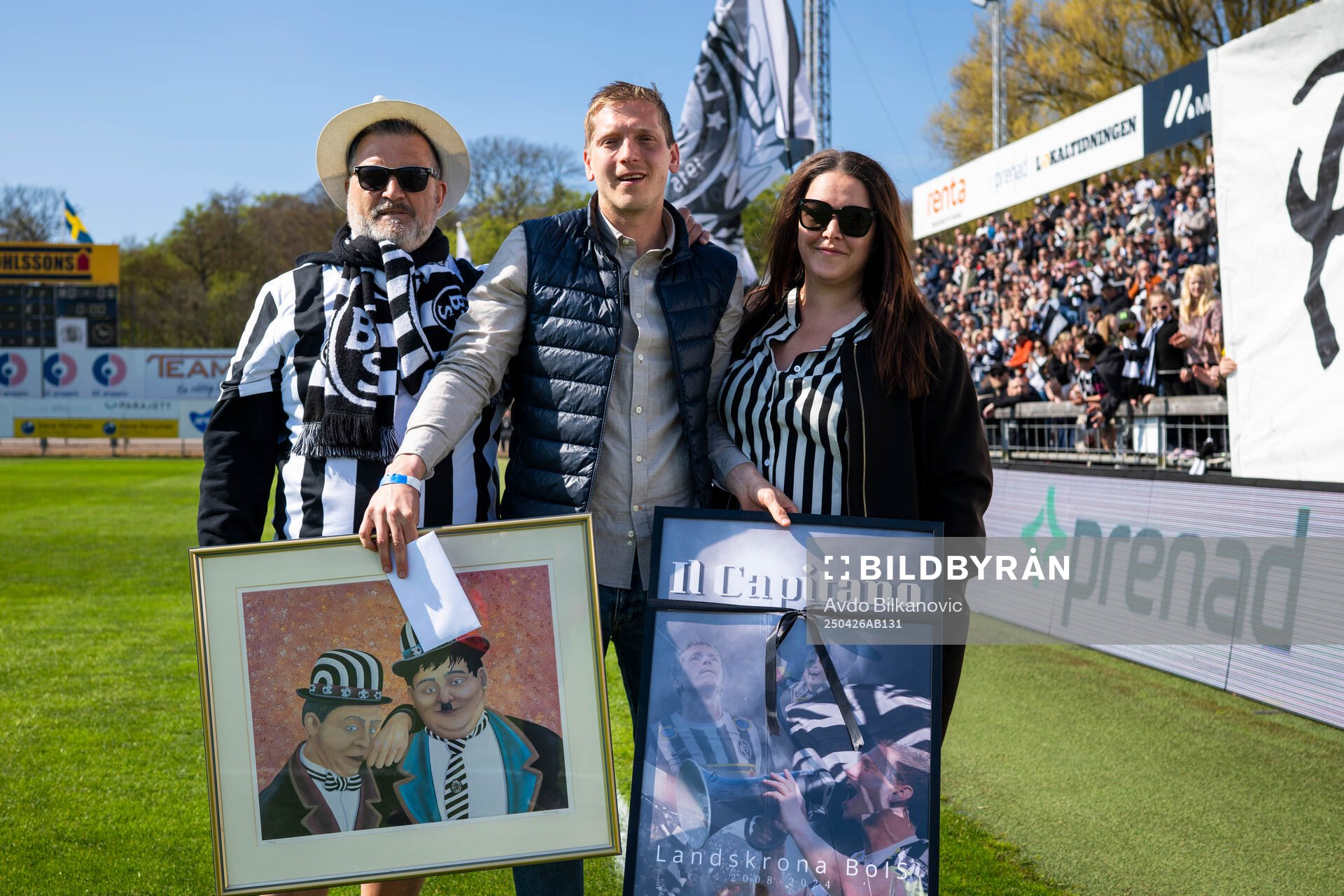 Landskronas tidigare lagkapten Philip Andersson hyllas