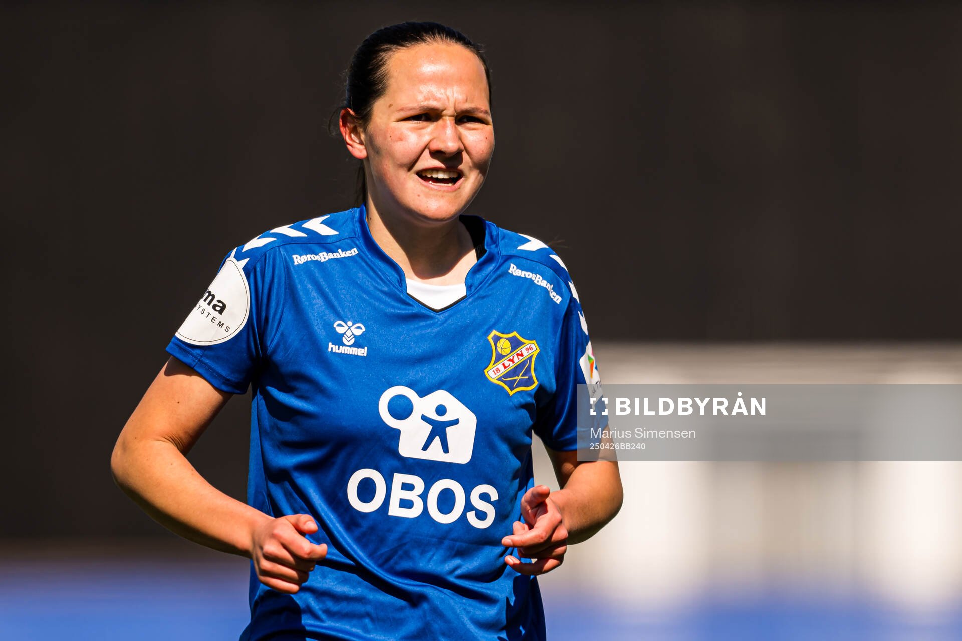 Luisa Luna Galteland of Lyn during the Toppserien football match between Kolbotn and Lyn on April 26, 2025 in Oslo.