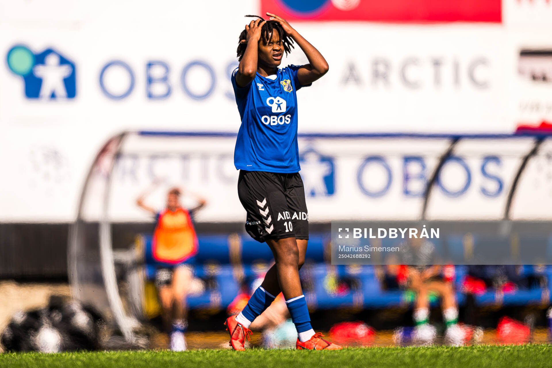 Joshualyn Favour Reeves of Lyn looks dejected