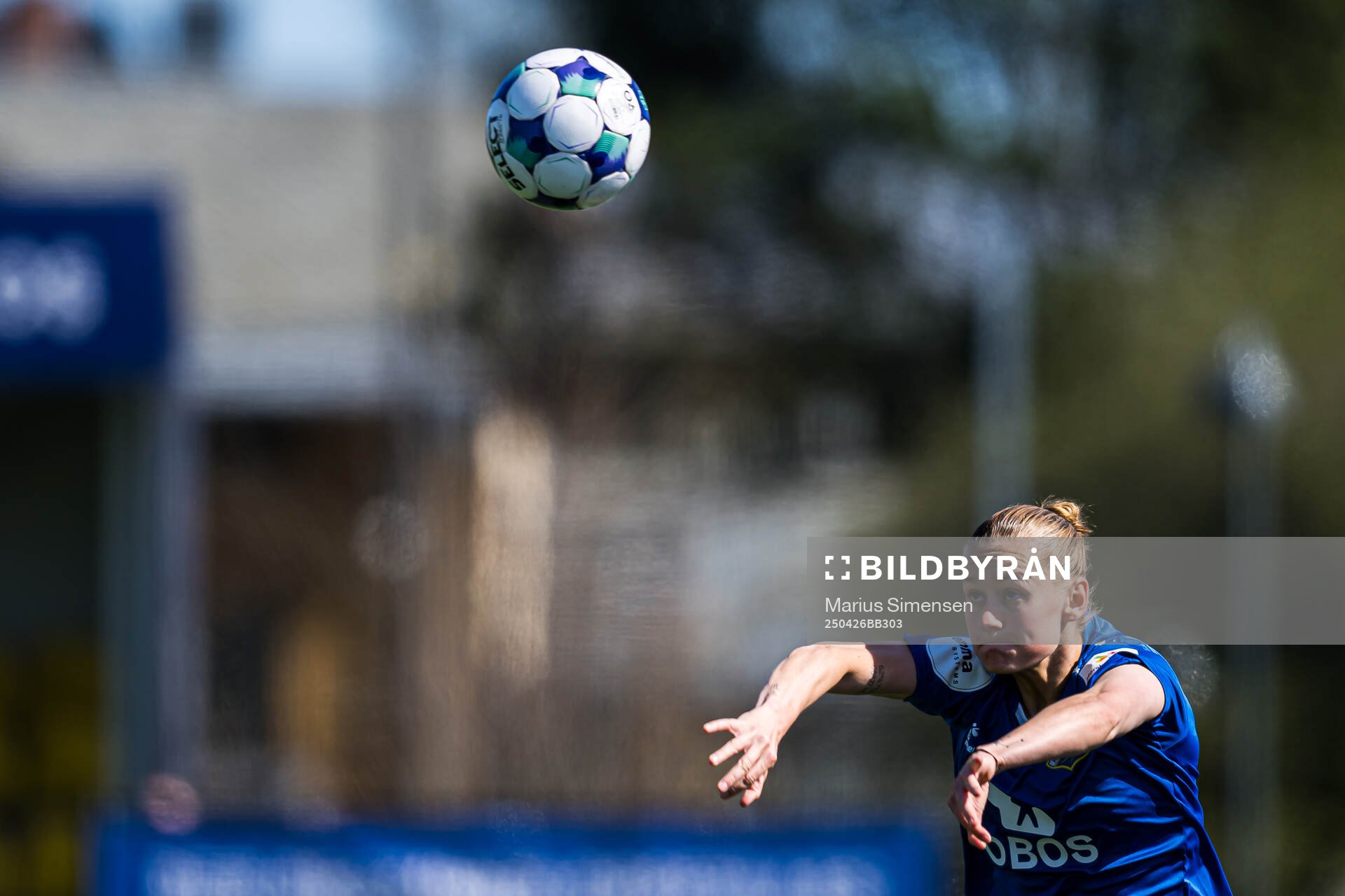 Nora Harnes Håheim of Lyn during the Toppserien football match between Kolbotn and Lyn on April 26, 2025 in Oslo.