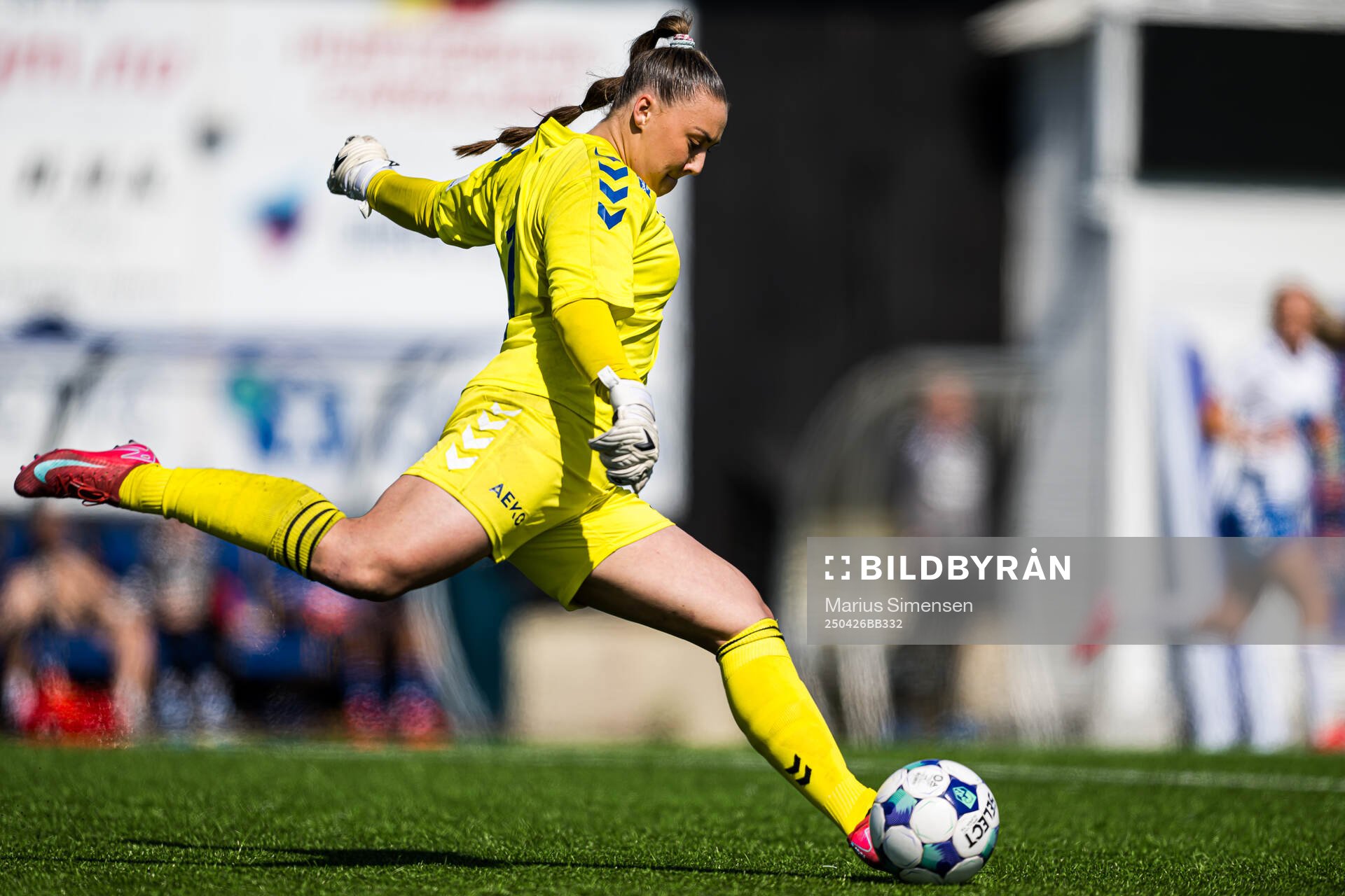Savanna Mary-Anne Duffy of Kolbotn during the Toppserien football match between Kolbotn and Lyn on April 26, 2025 in Oslo.