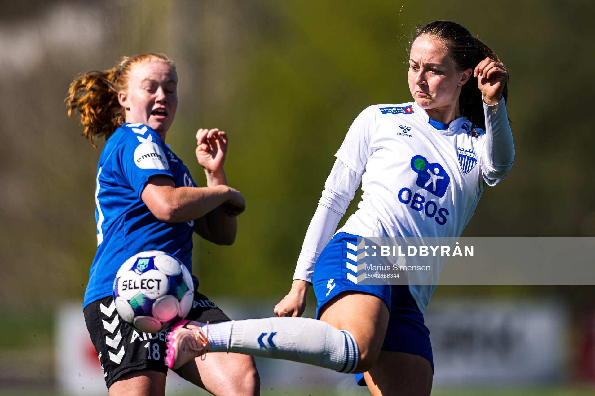 Camilla Linberg of Kolbotn during the Toppserien football match between Kolbotn and Lyn on April 26, 2025 in Oslo.