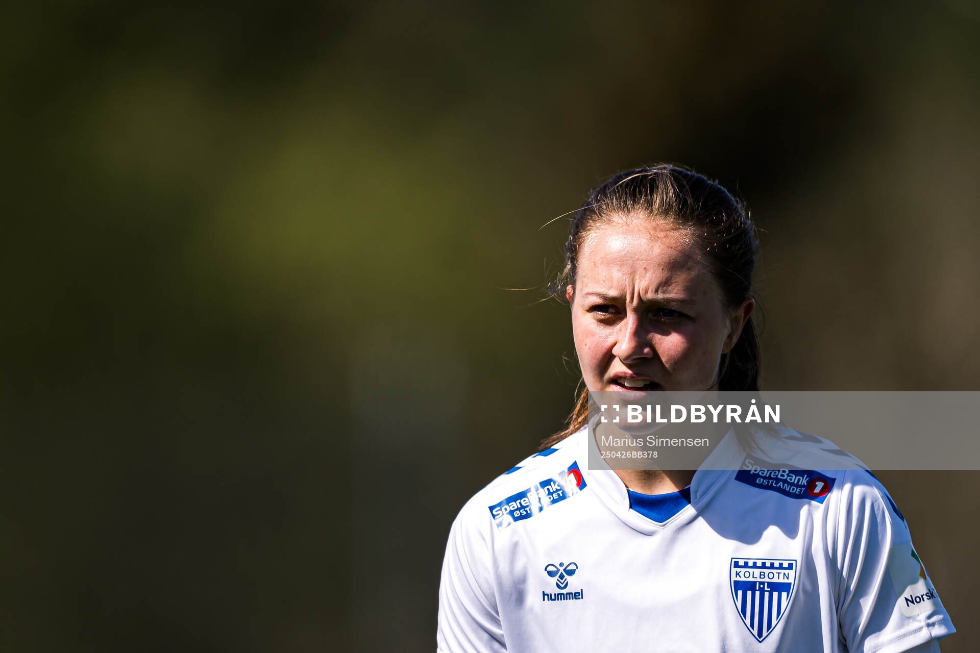 Camilla Linberg of Kolbotn during the Toppserien football match between Kolbotn and Lyn on April 26, 2025 in Oslo.