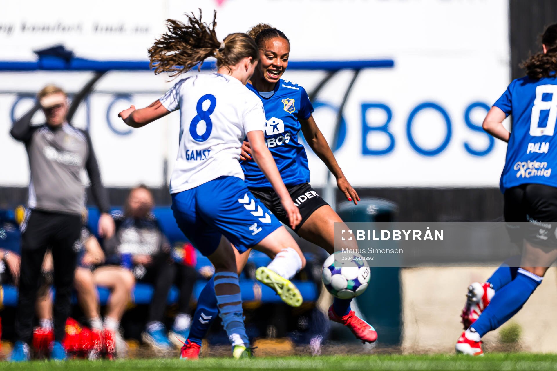 Josefine Birkelund of Lyn during the Toppserien football match between Kolbotn and Lyn on April 26, 2025 in Oslo.