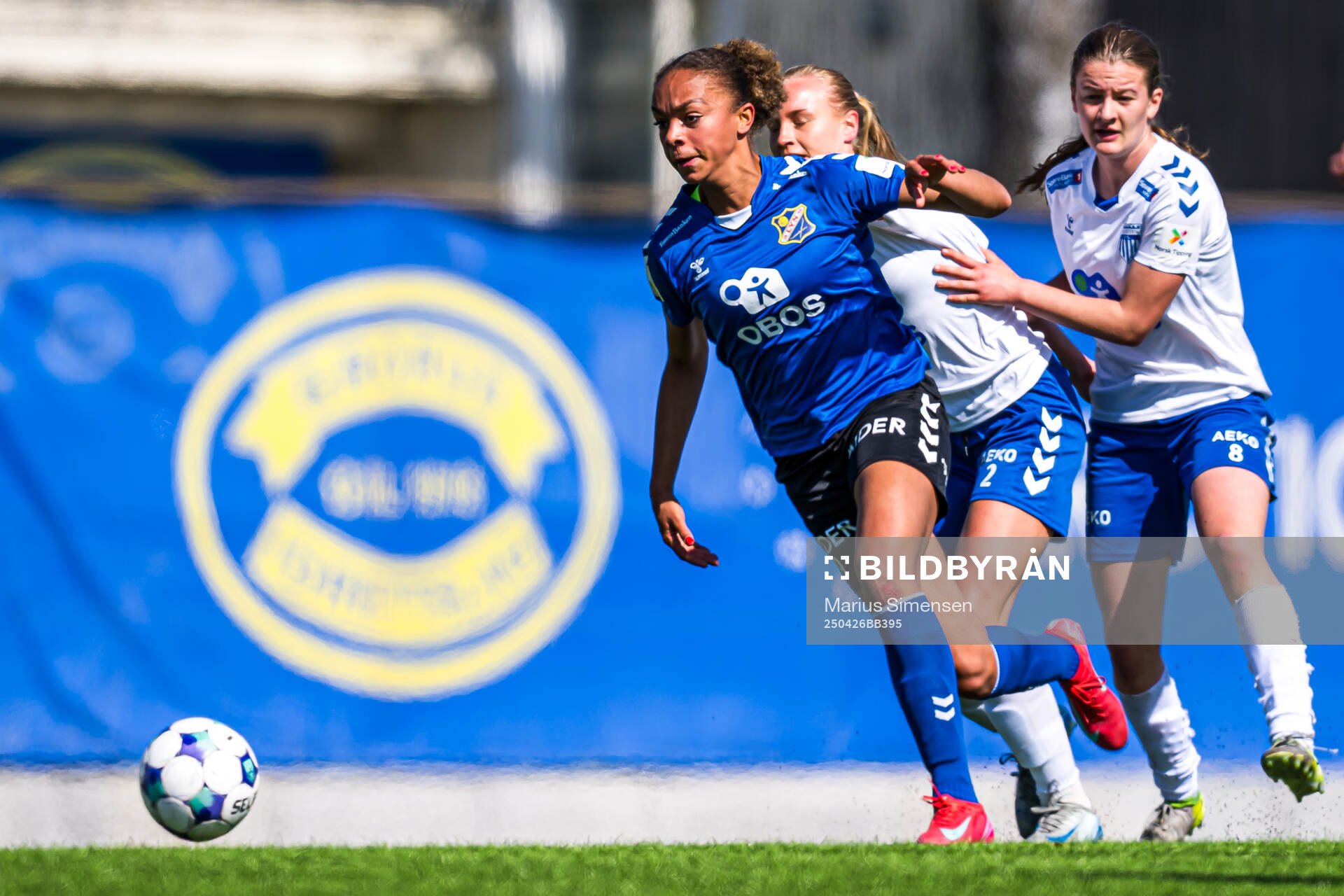 Josefine Birkelund of Lyn during the Toppserien football match between Kolbotn and Lyn on April 26, 2025 in Oslo.