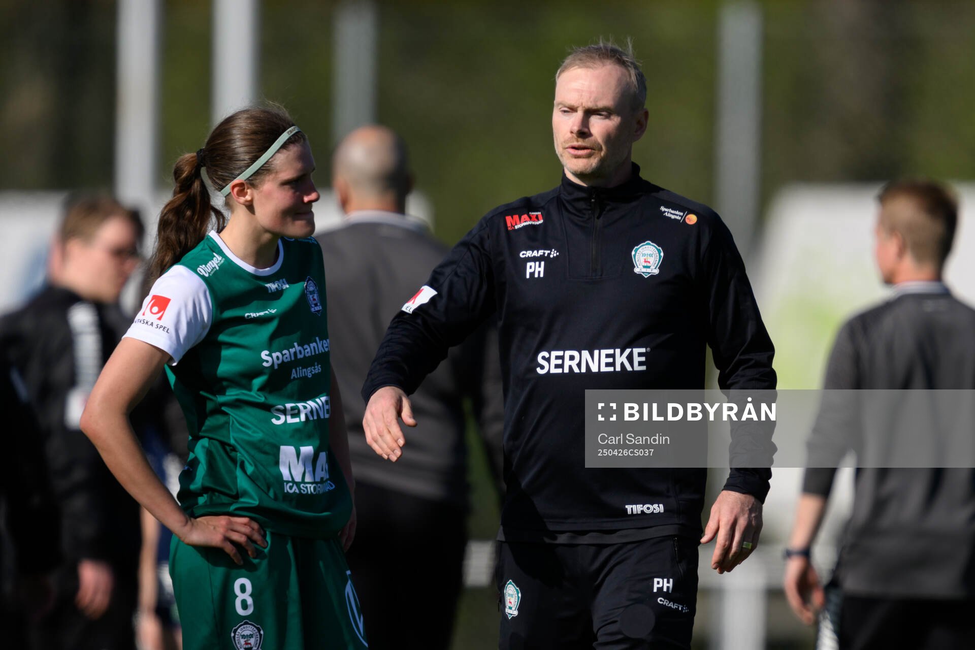 Alingsås tränare Per-Olov Häggström efter fotbollsmatchen i Damallsvenskan mellan Alingsås och Linköping den 26 april 2025 i Alingsås. 