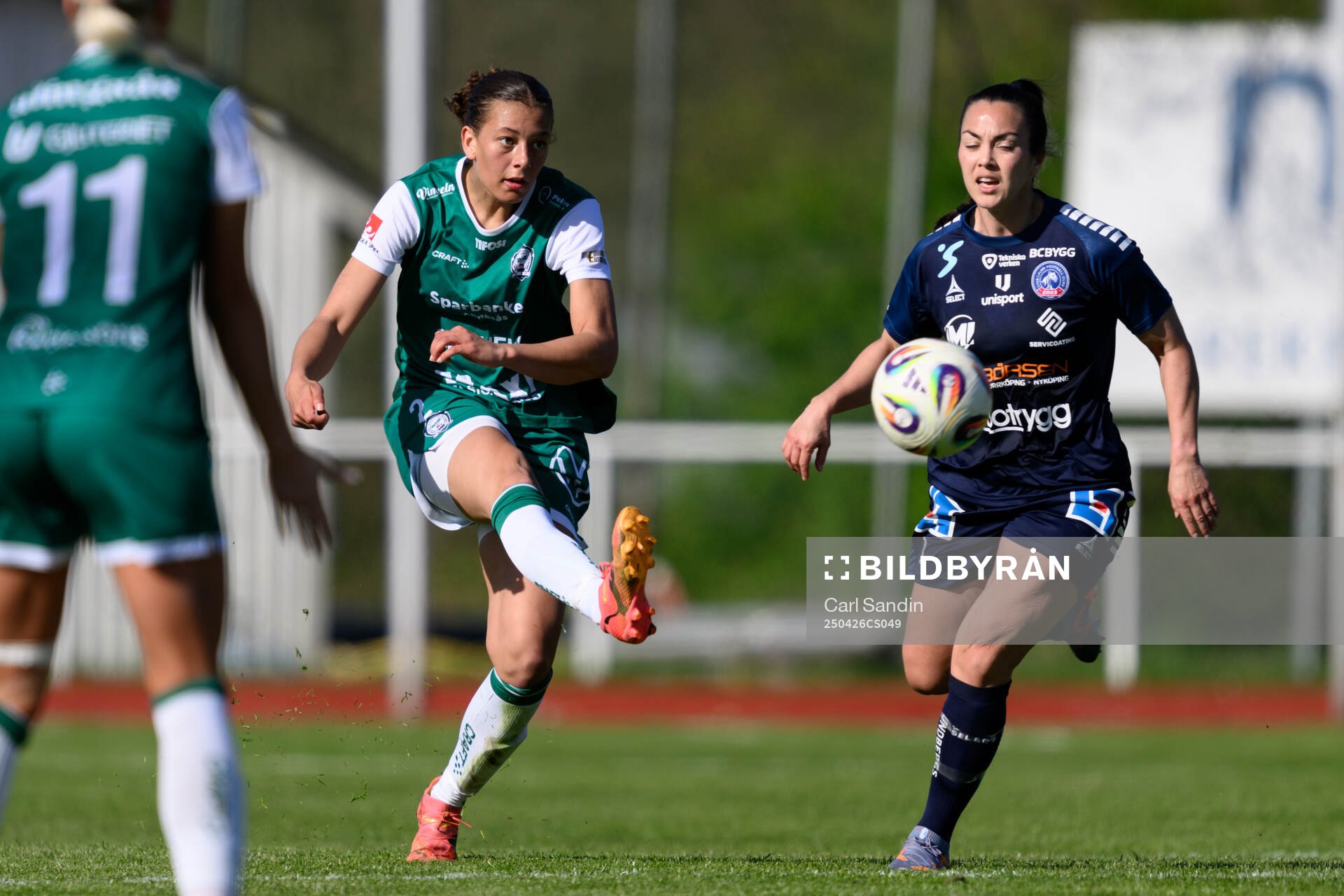 Alingsås Malva Larsson och Linköpings Michelle de Jongh
