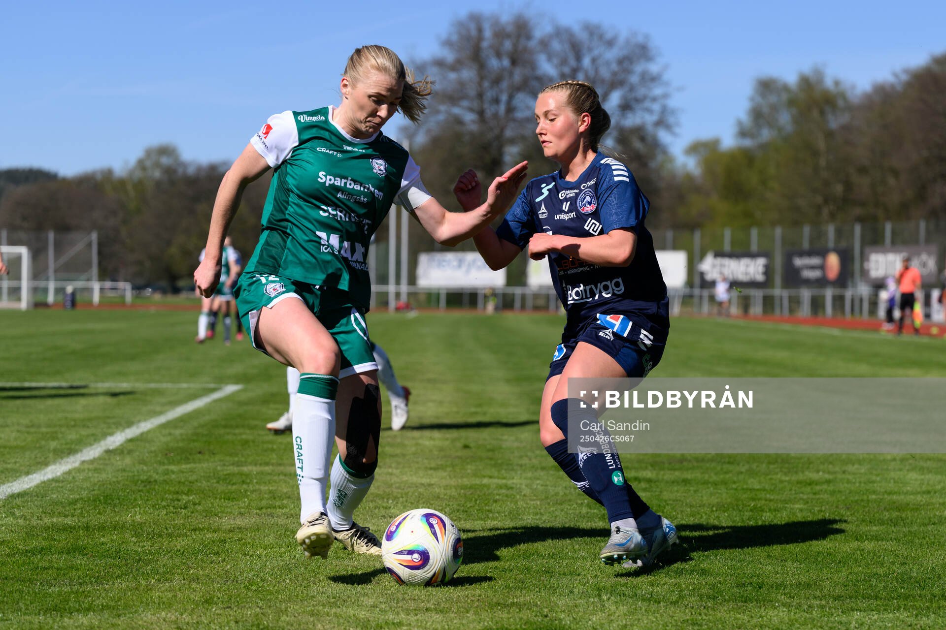 Alingsås Moa Jarl och Linköpings Maria Olafsdottir Gros