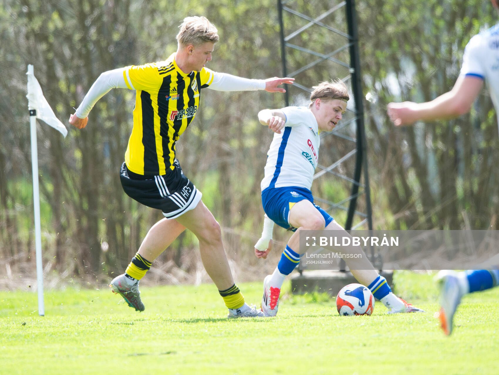 IFK Hässleholms Hampus Frick Salheden i matchen i U19 division 1, region 1, mellan IFK Hässleholm och Onsala BK i Hässleholm 26 april 2025.