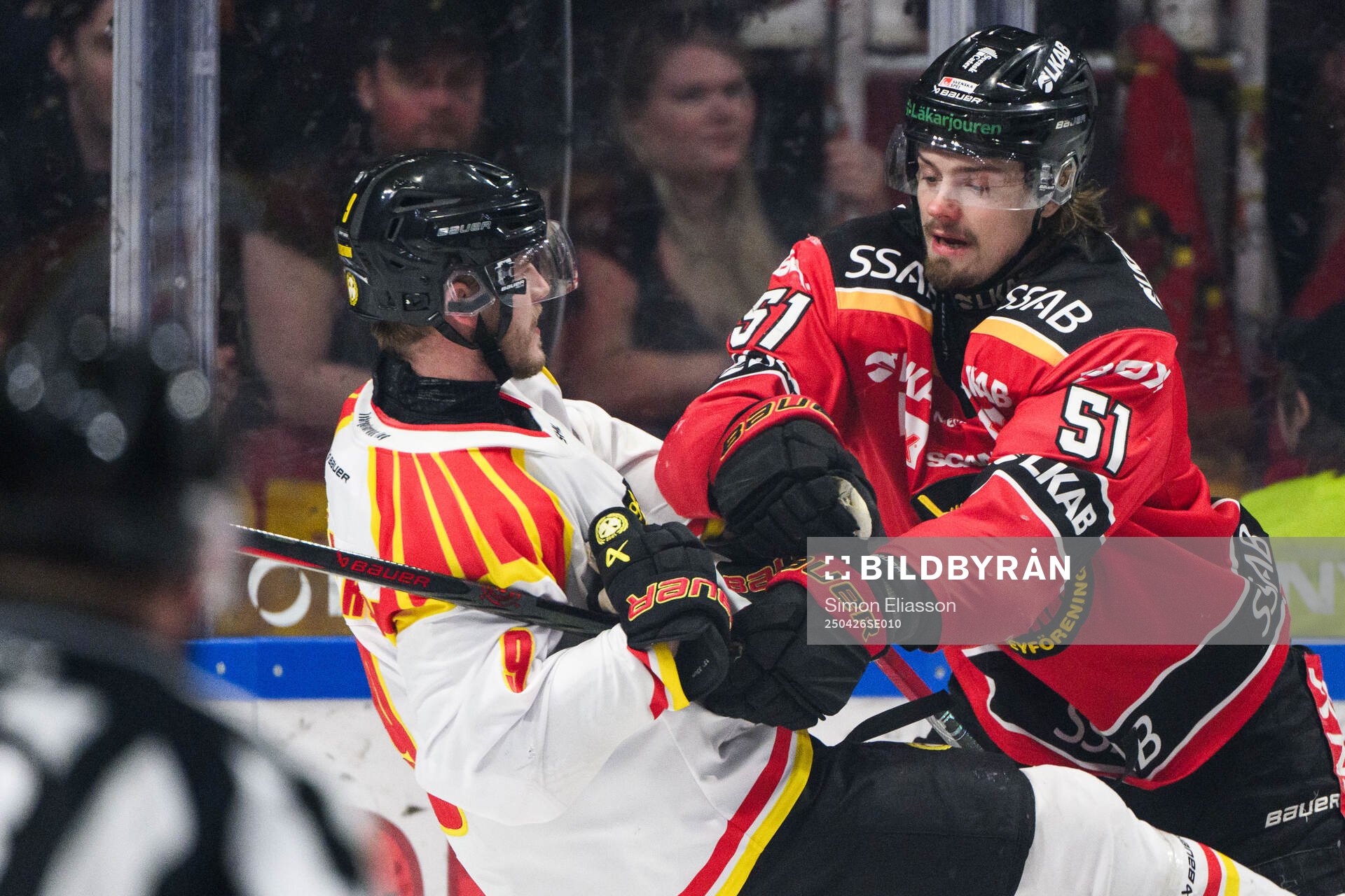 Brynäs Victor Söderström och Luleås Markus Nurmi