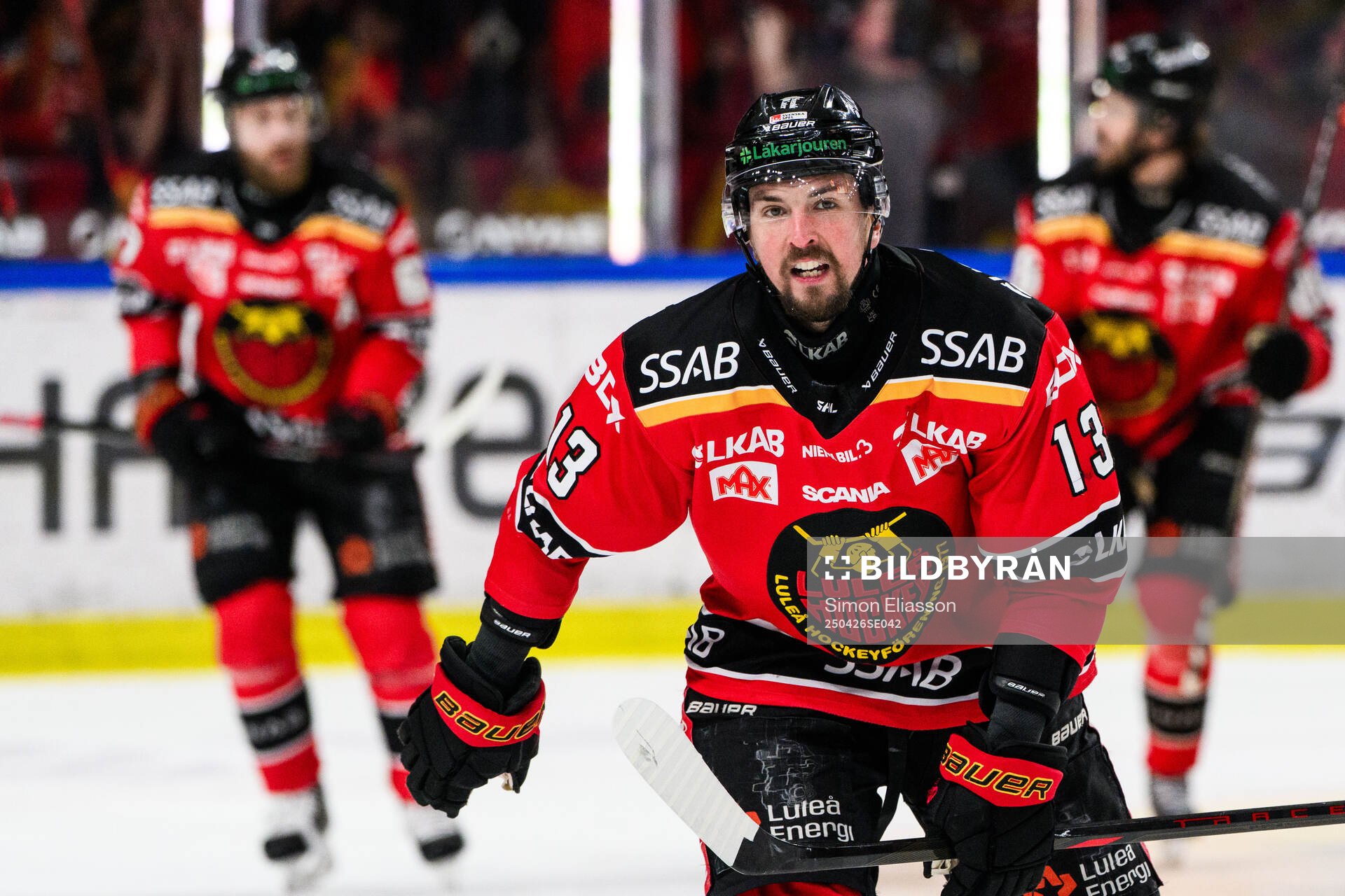 Luleås Eetu Koivistoinen jublar