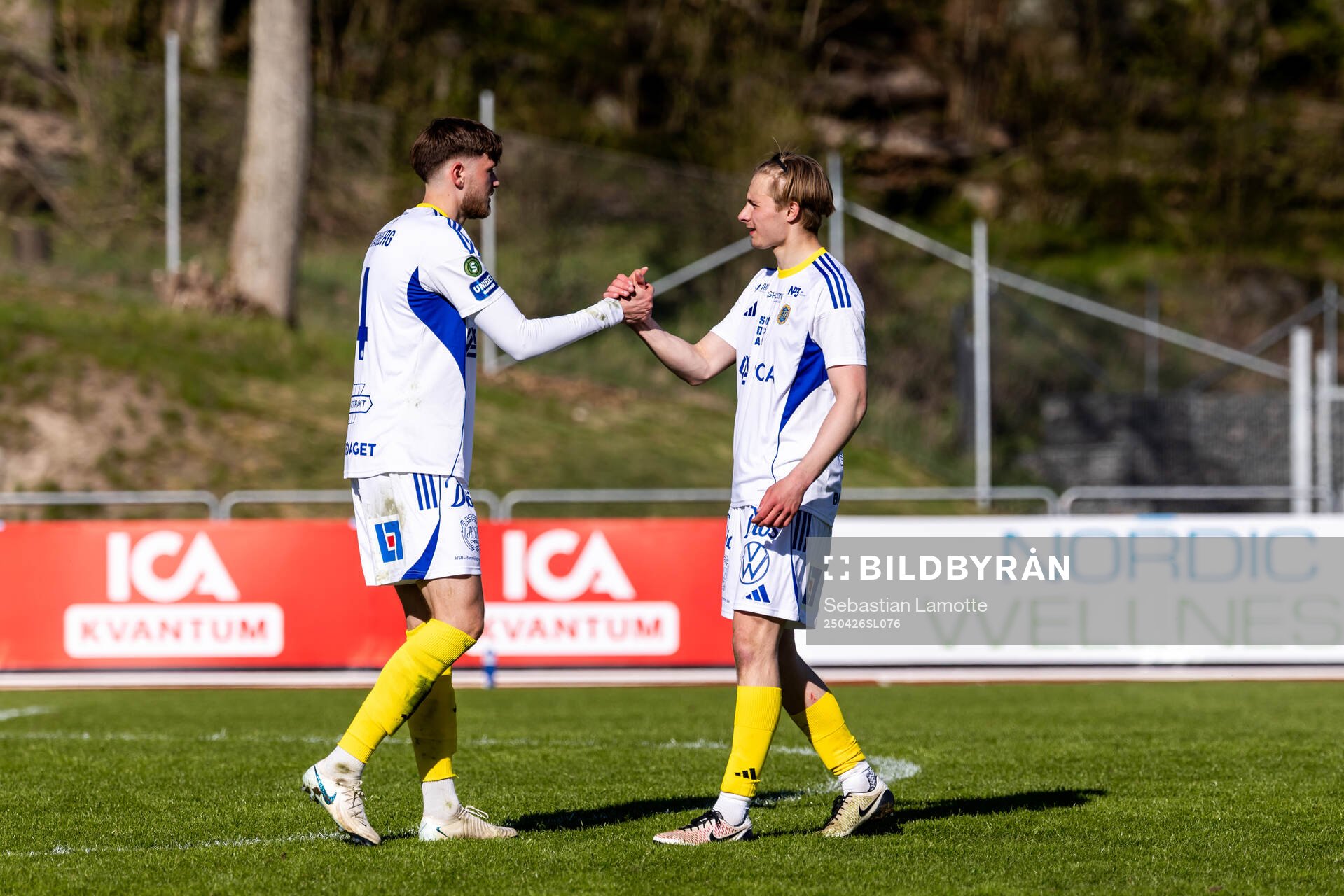 GIF Sundsvalls Ludvig Svanberg och Malte Hallin jublar