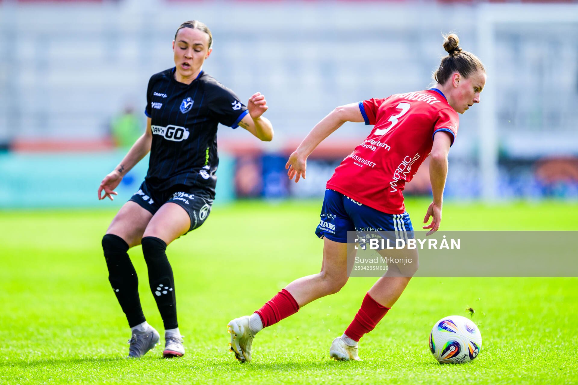 Växjö DFFs Larkin Russel och Vittsjös Julia Tunturi