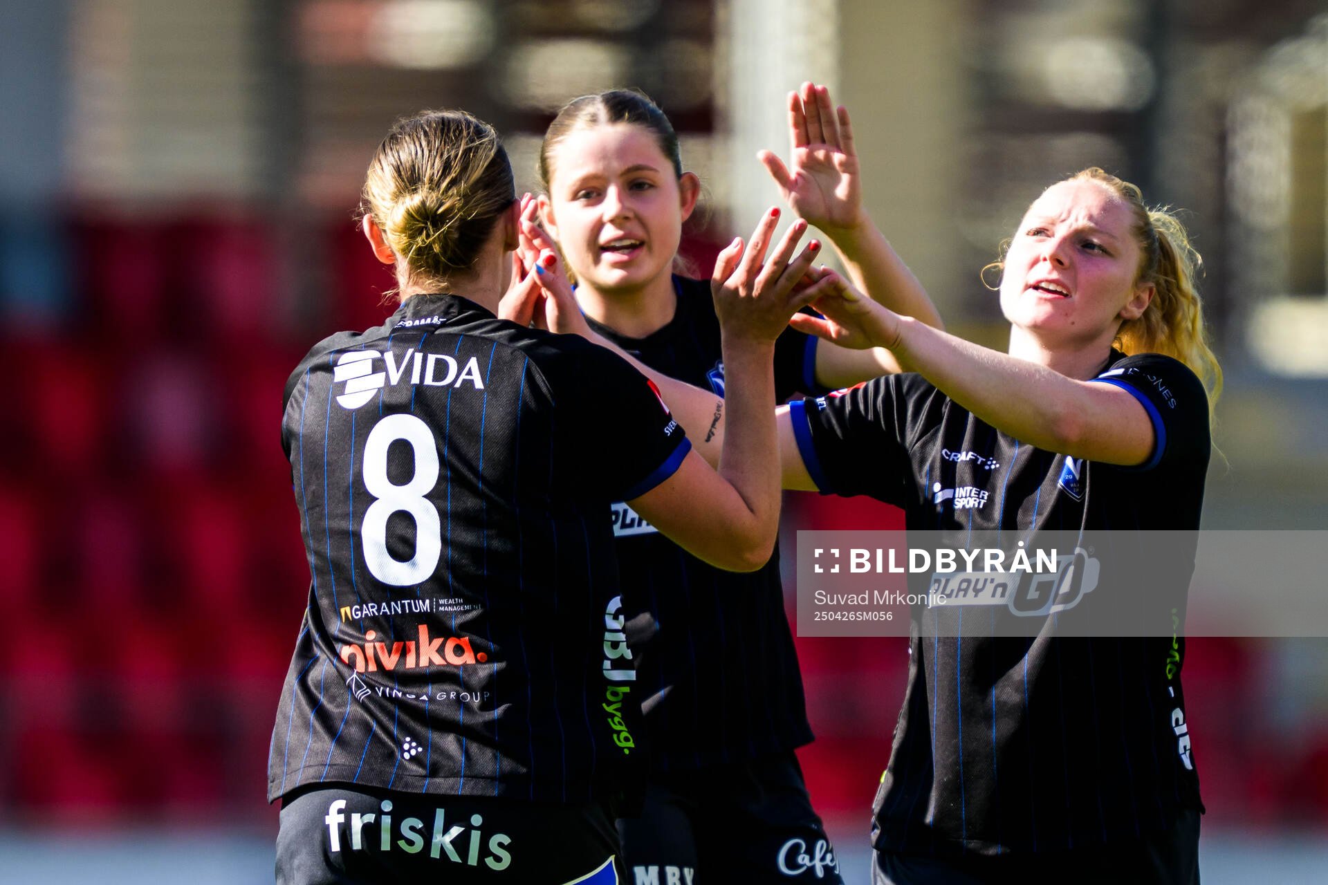 Växjö DFFs Maja Bodin jublar