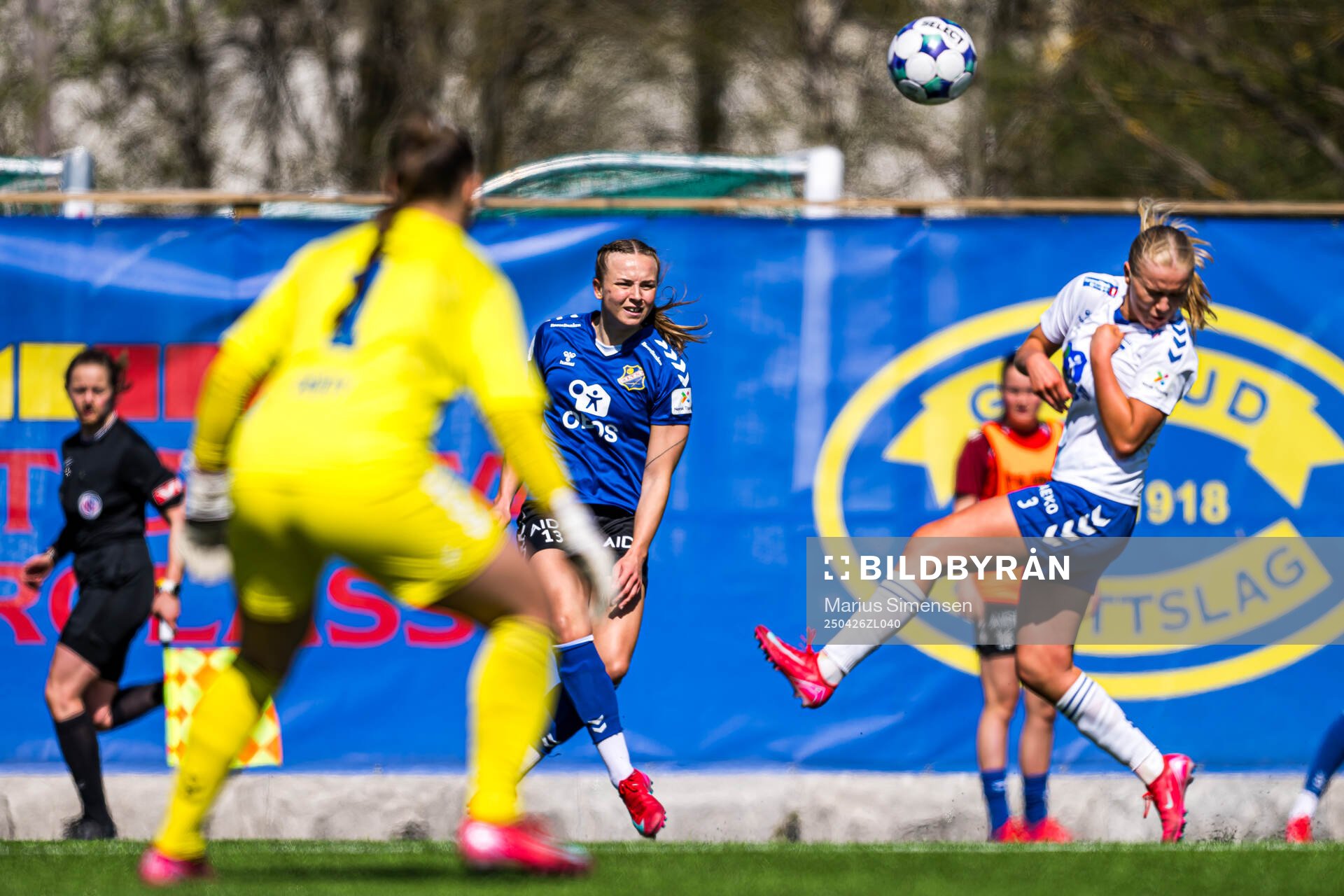 Jenny Kristine Røsholm Olsen of Lyn during the Toppserien football match between Kolbotn and Lyn on April 26, 2025 in Oslo.