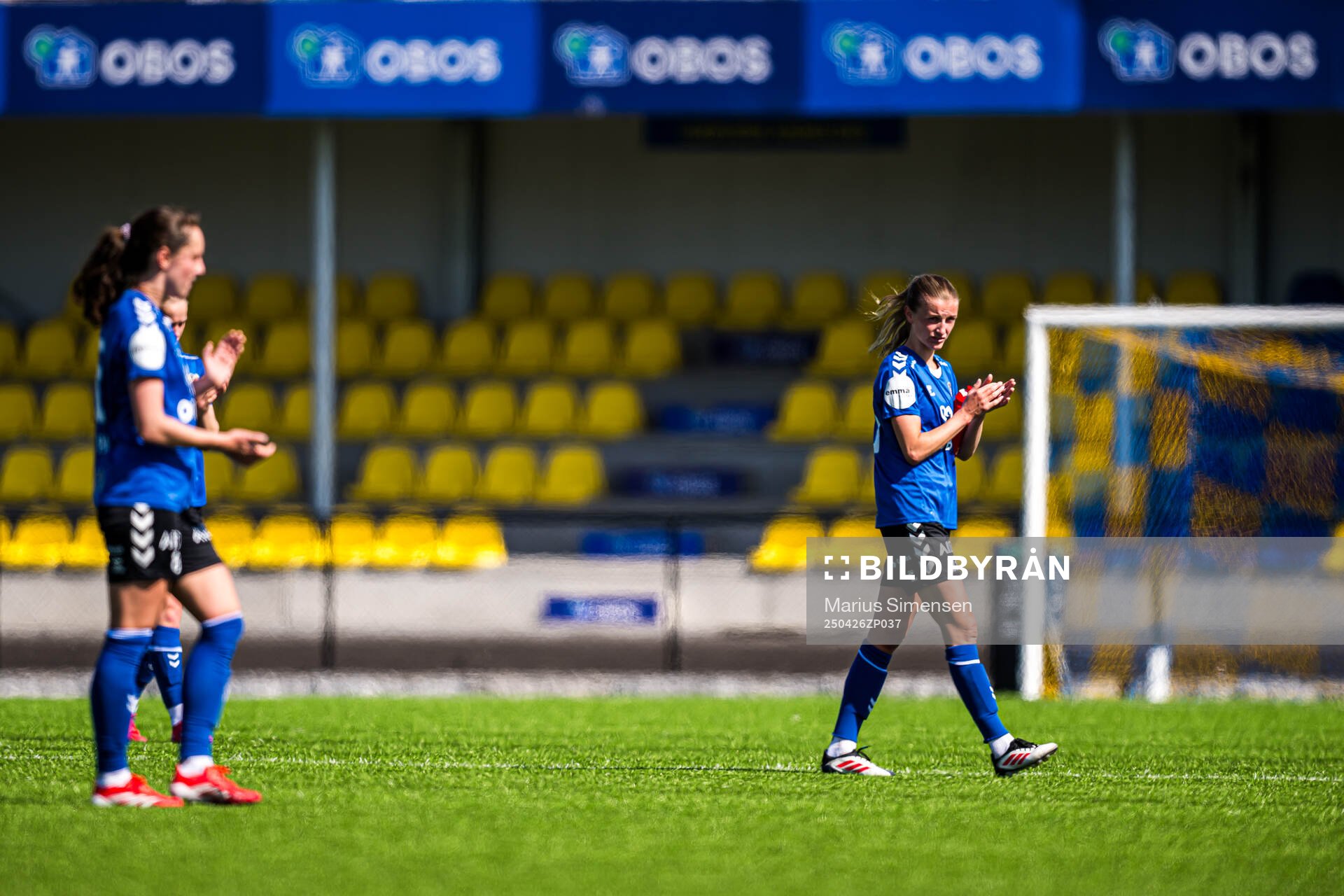 Kristin Holmen of Lyn looks dejected