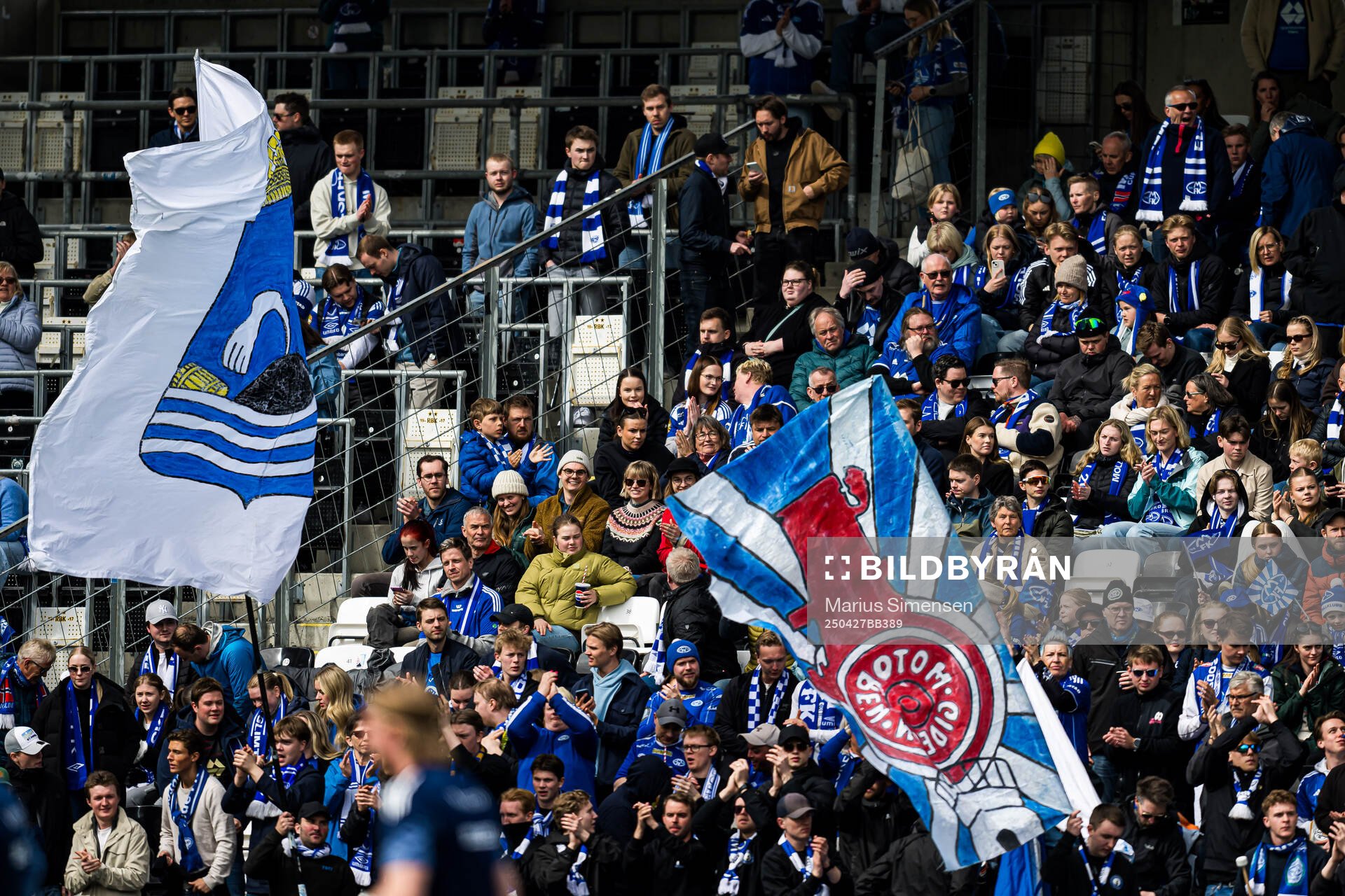 Spectators in the stands