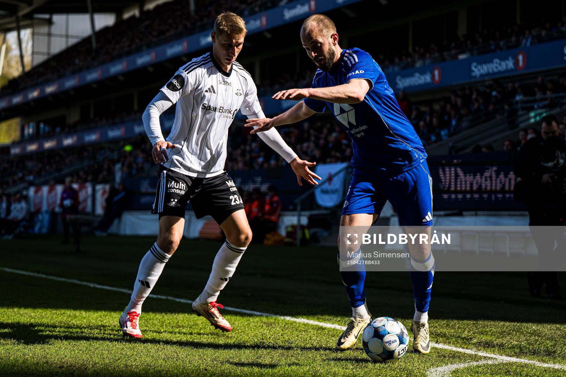 Ulrik Yttergård Jenssen of Rosenborg and Eirik Hestad of