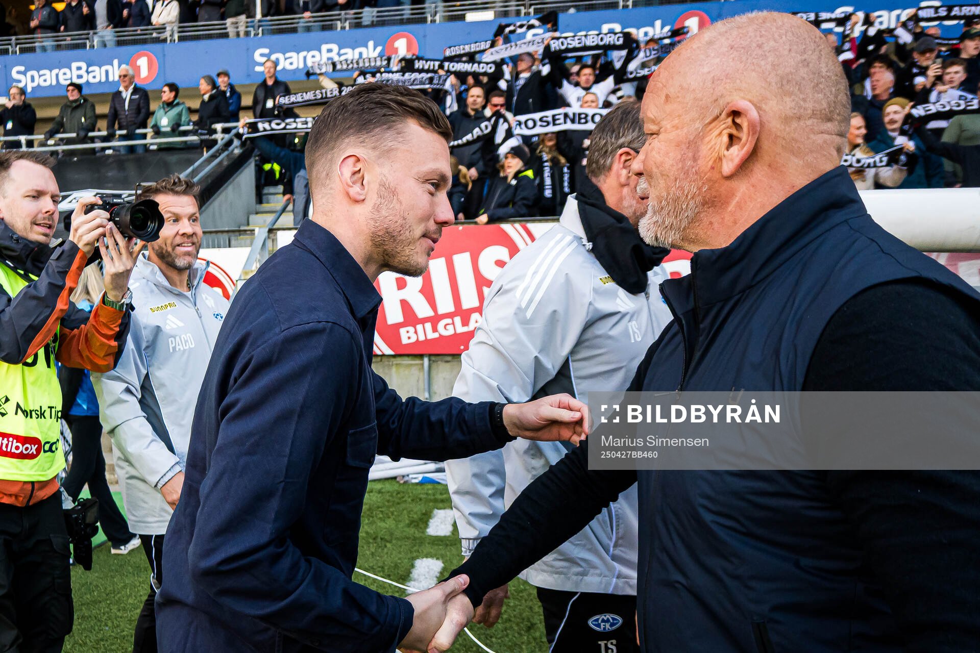 Alfred Johansson, head coach of Rosenborg, and Per-Mathias
