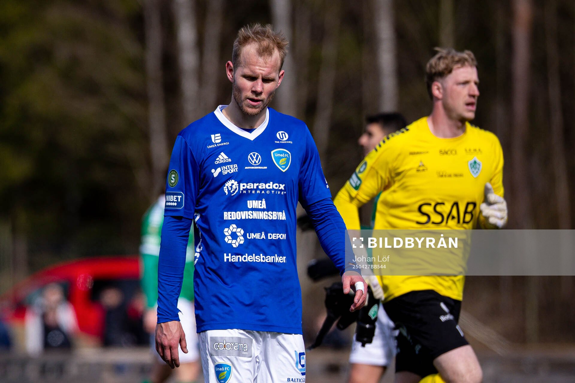 Umeå FCs Eythor Martin Björgolfsson deppar