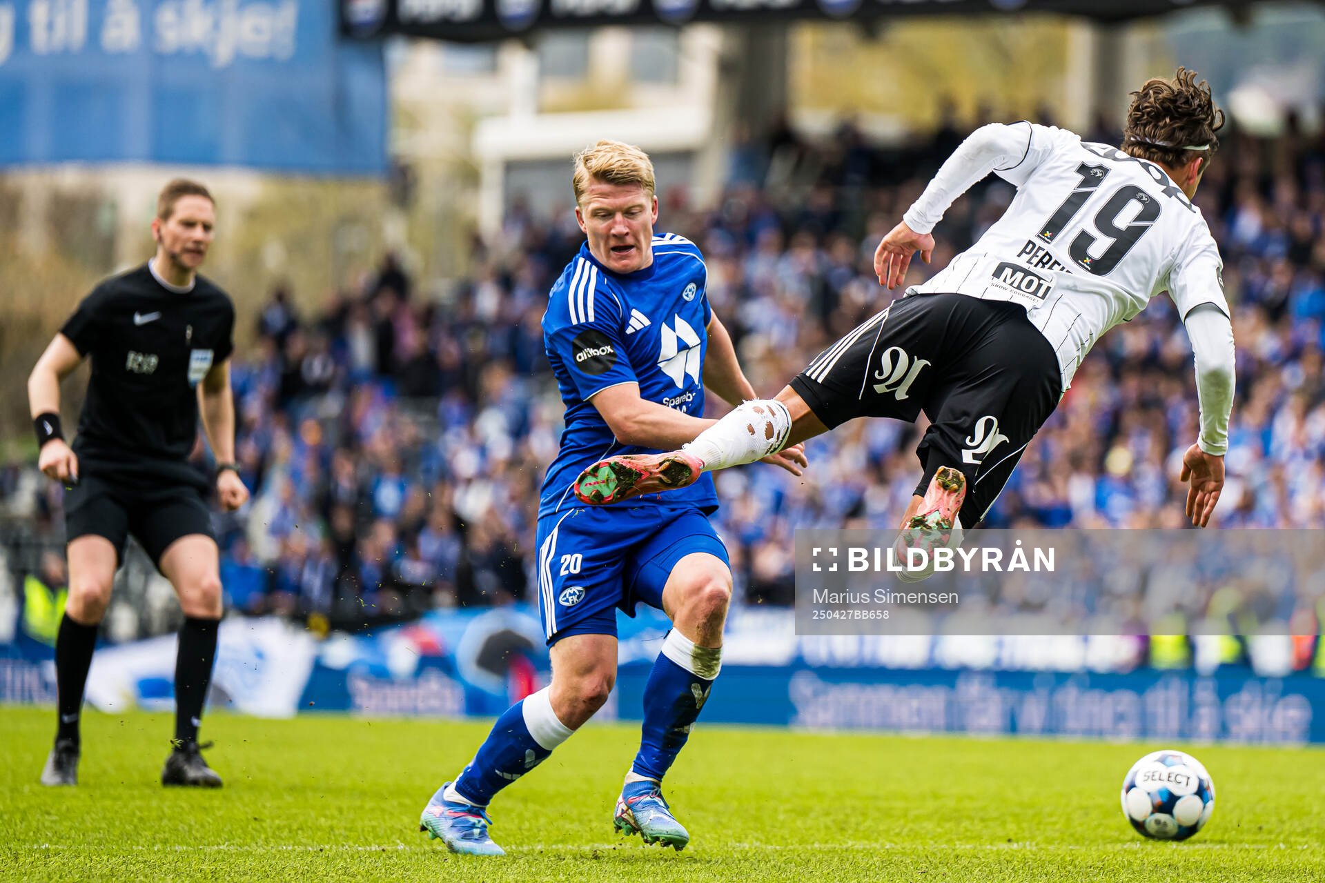 Adrian Nilsen Pereira of Rosenborg during the Eliteserien match between Rosenborg and Molde on April 27, 2025 in Trondheim. 