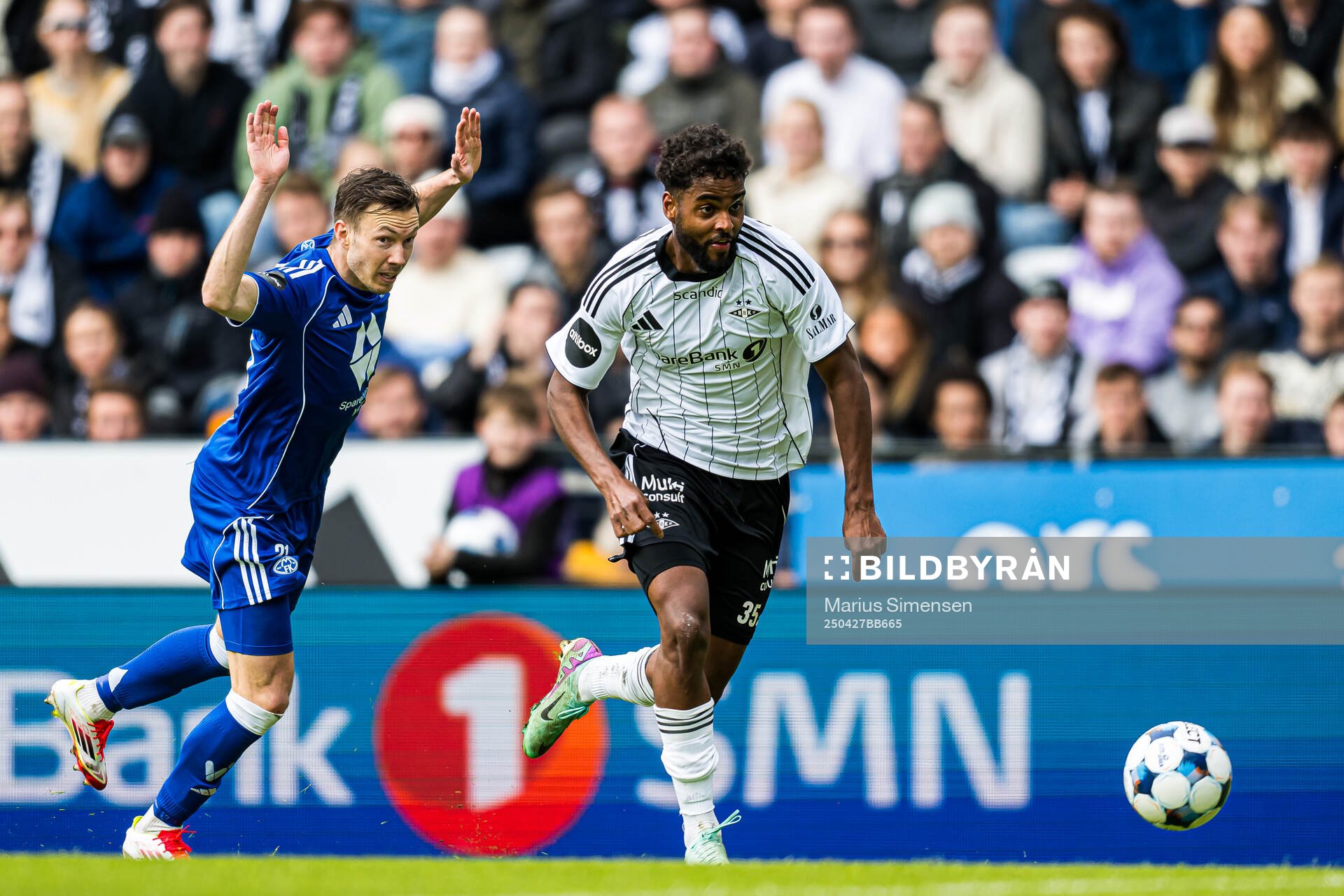 Emil Konradsen Ceide of Rosenborg during the Eliteserien match between Rosenborg and Molde on April 27, 2025 in Trondheim. 