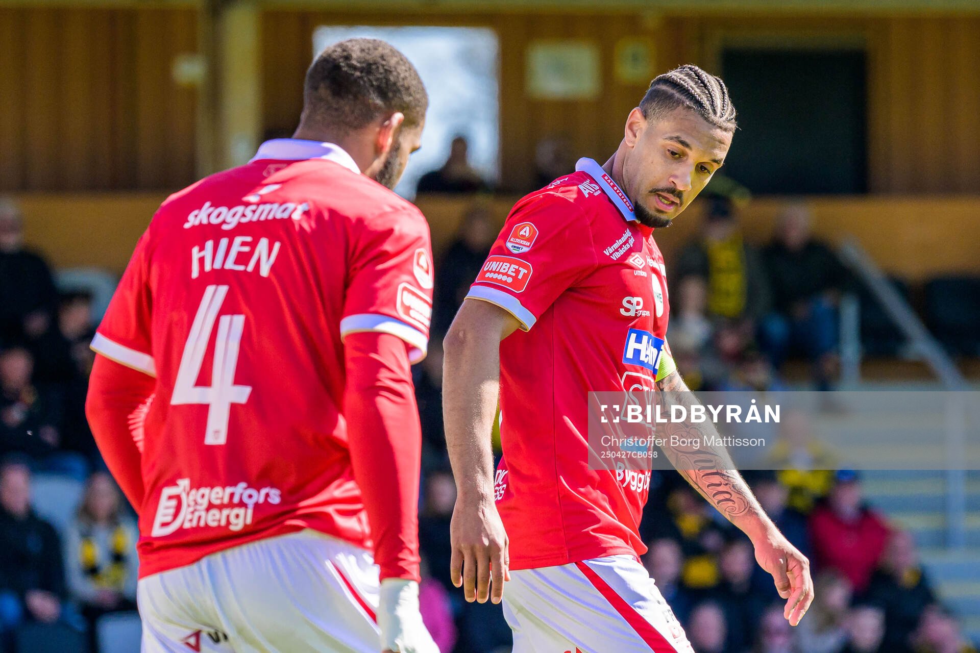 Degerfors Leon Hien och Bernardo Gil Coutinho Morgado deppar