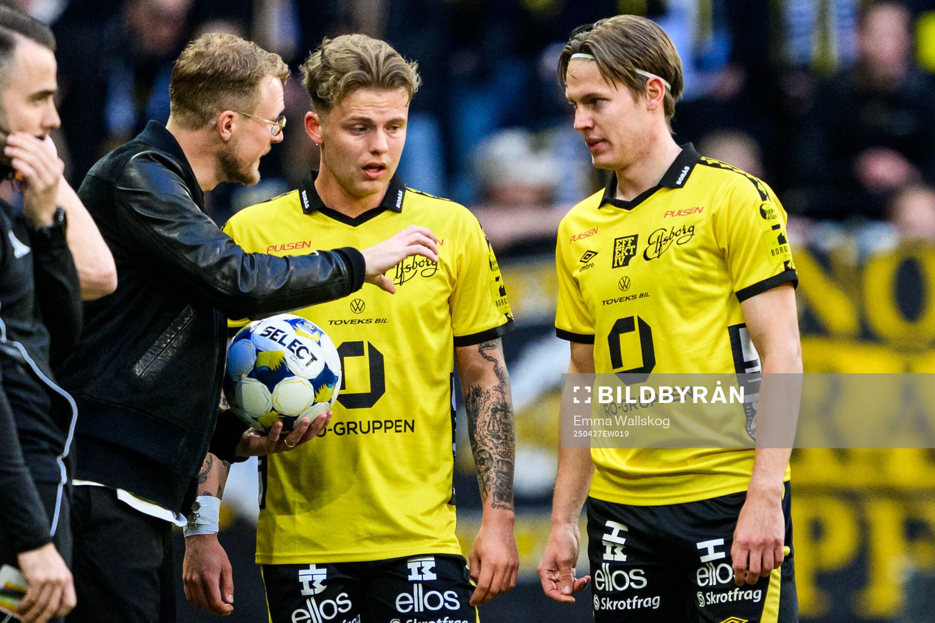 Elfsborgs tränare Oscar Hiljemark och Frederik Ihler och