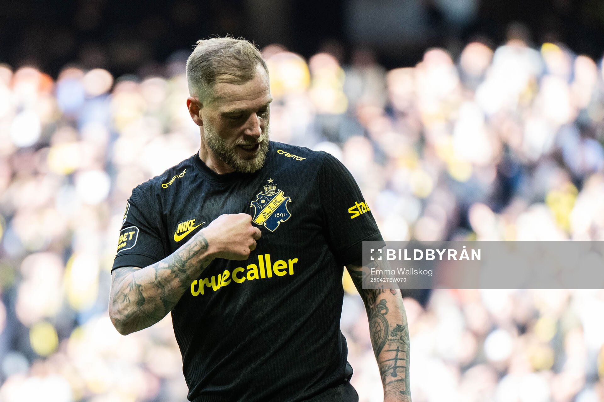 AIKs John Guidetti jublar