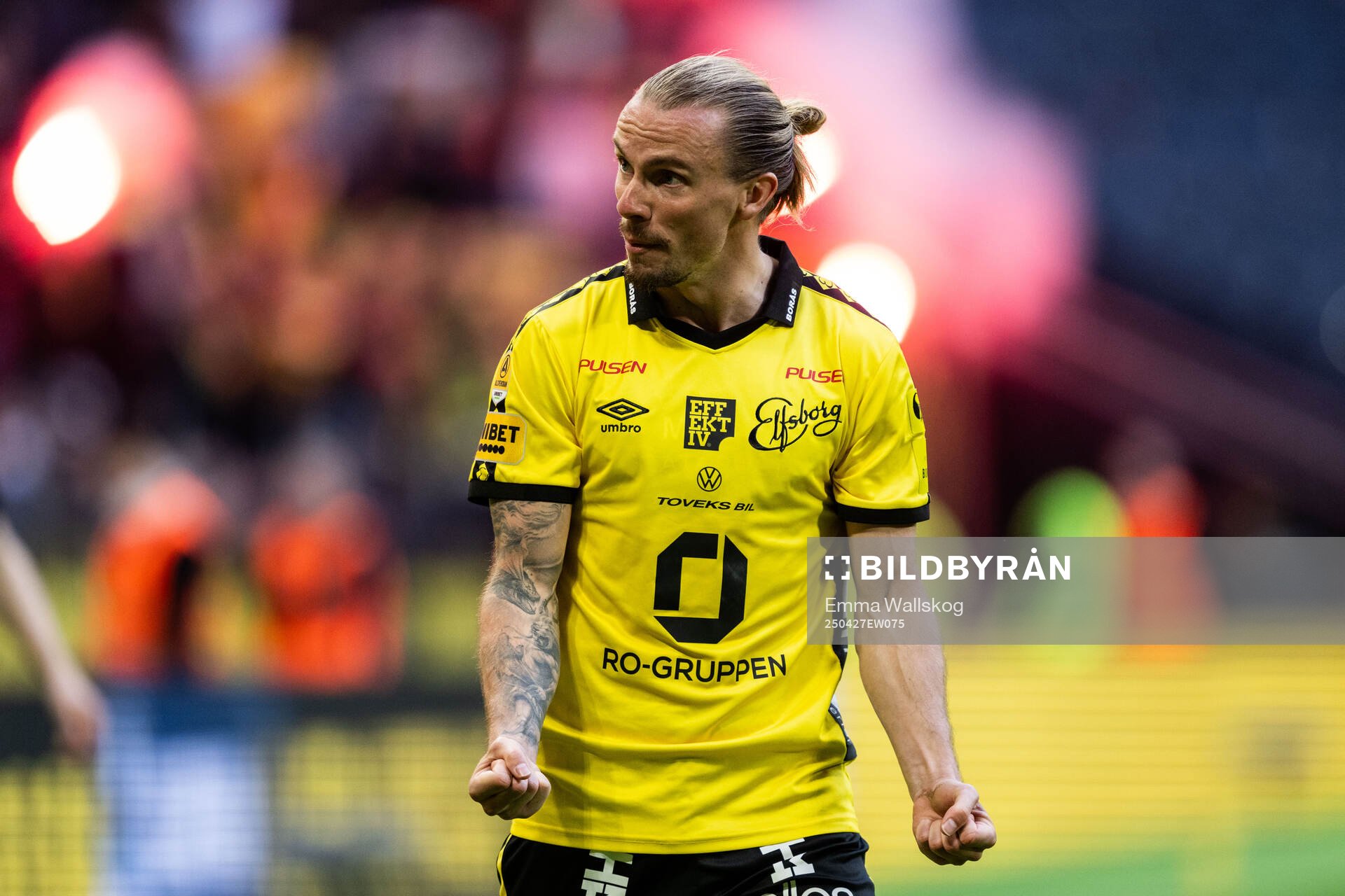 Elfsborgs Niklas Hult reagerar