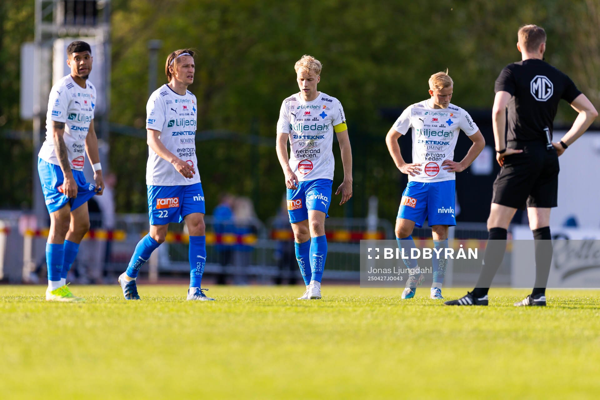 Värnamos Luke Le Roux, Simon Thern, Victor Larsson och
