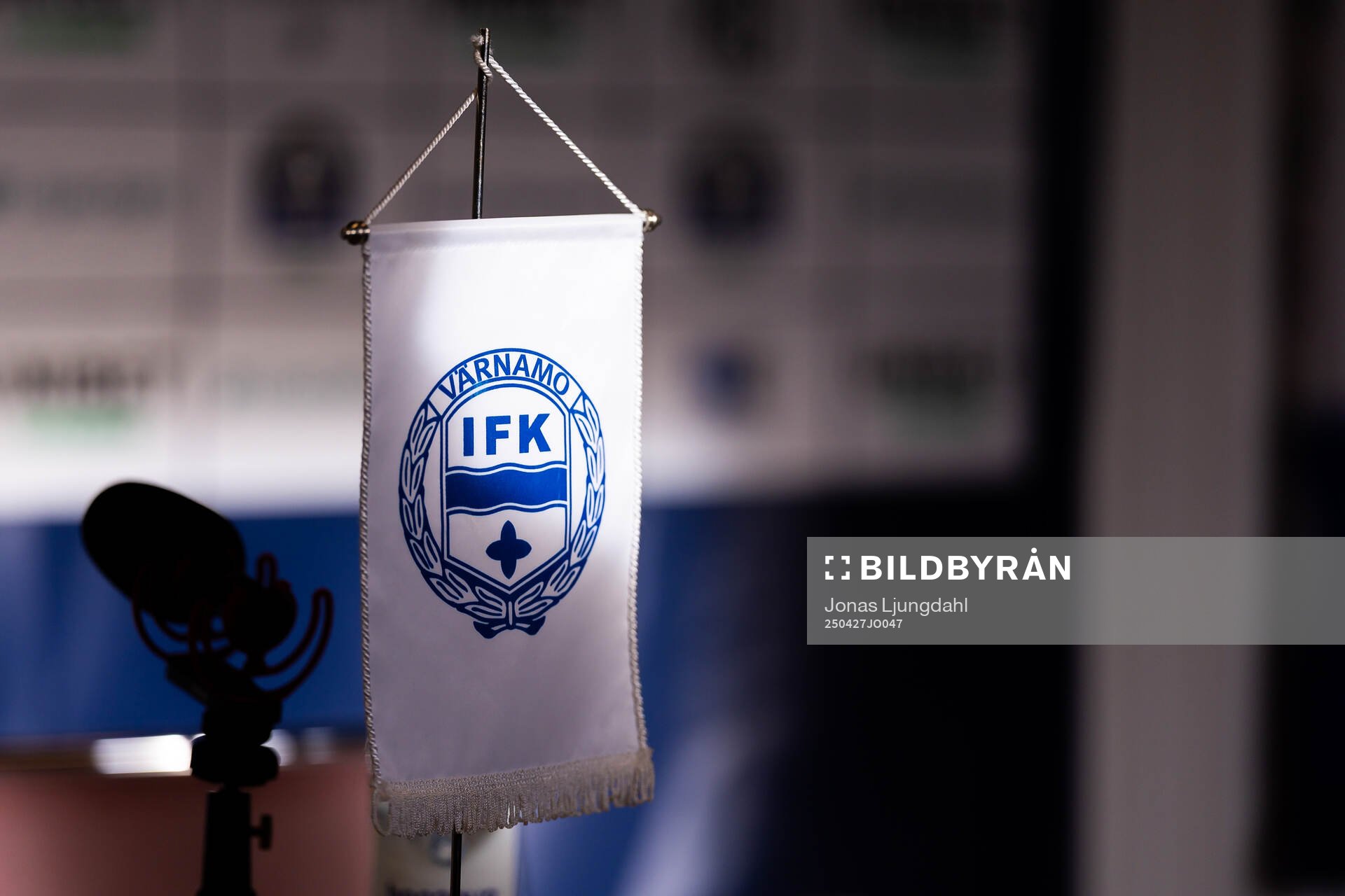 Vimpel med Värnamos klubbmärke