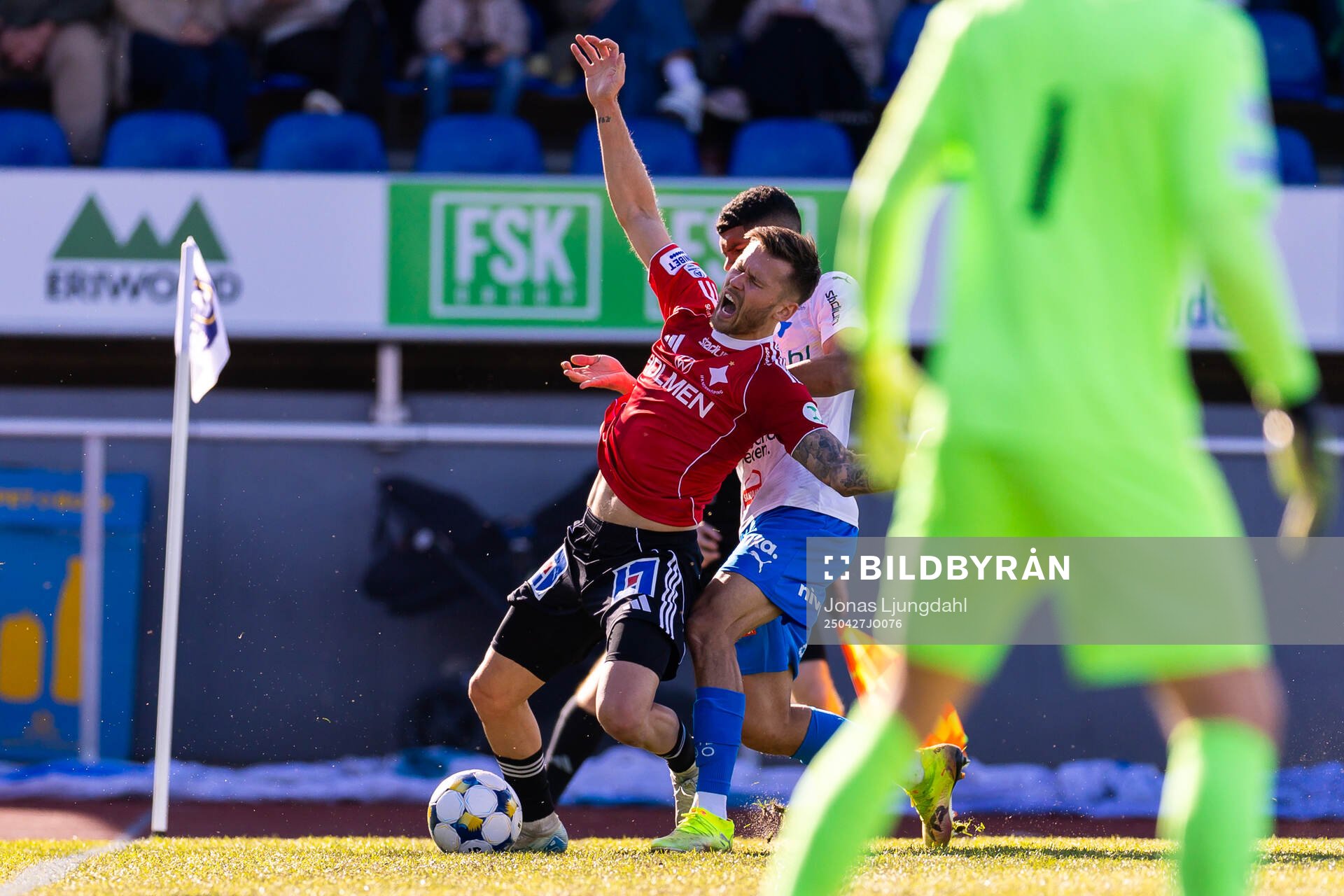 IFK Norrköpings Arnor Traustason under fotbollsmatchen i Allsvenskan mellan Värnamo och IFK Norrköping den 27 april 2025 i Värnamo.