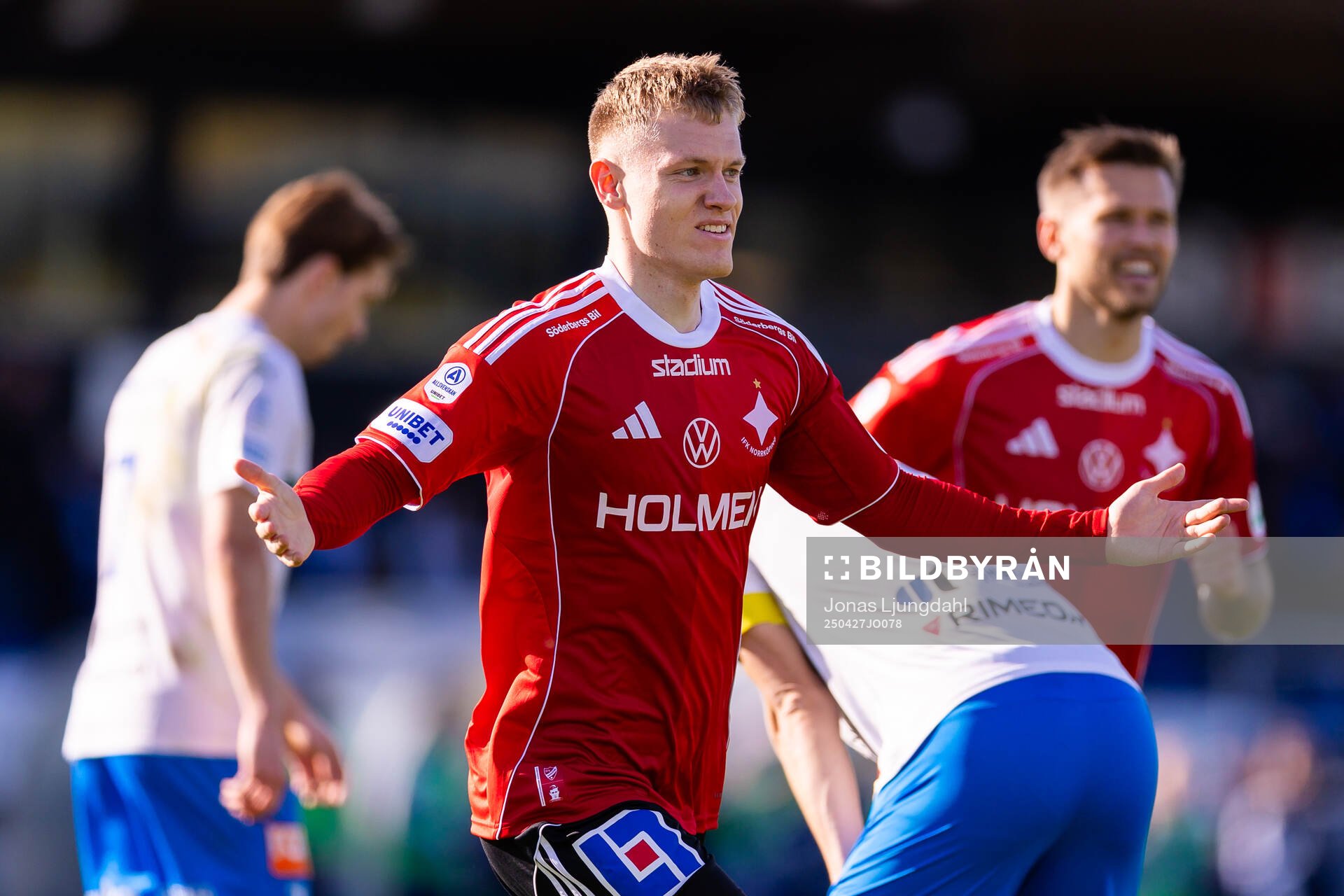 IFK Norrköpings Sebastian Vinther Jørgensen jublar