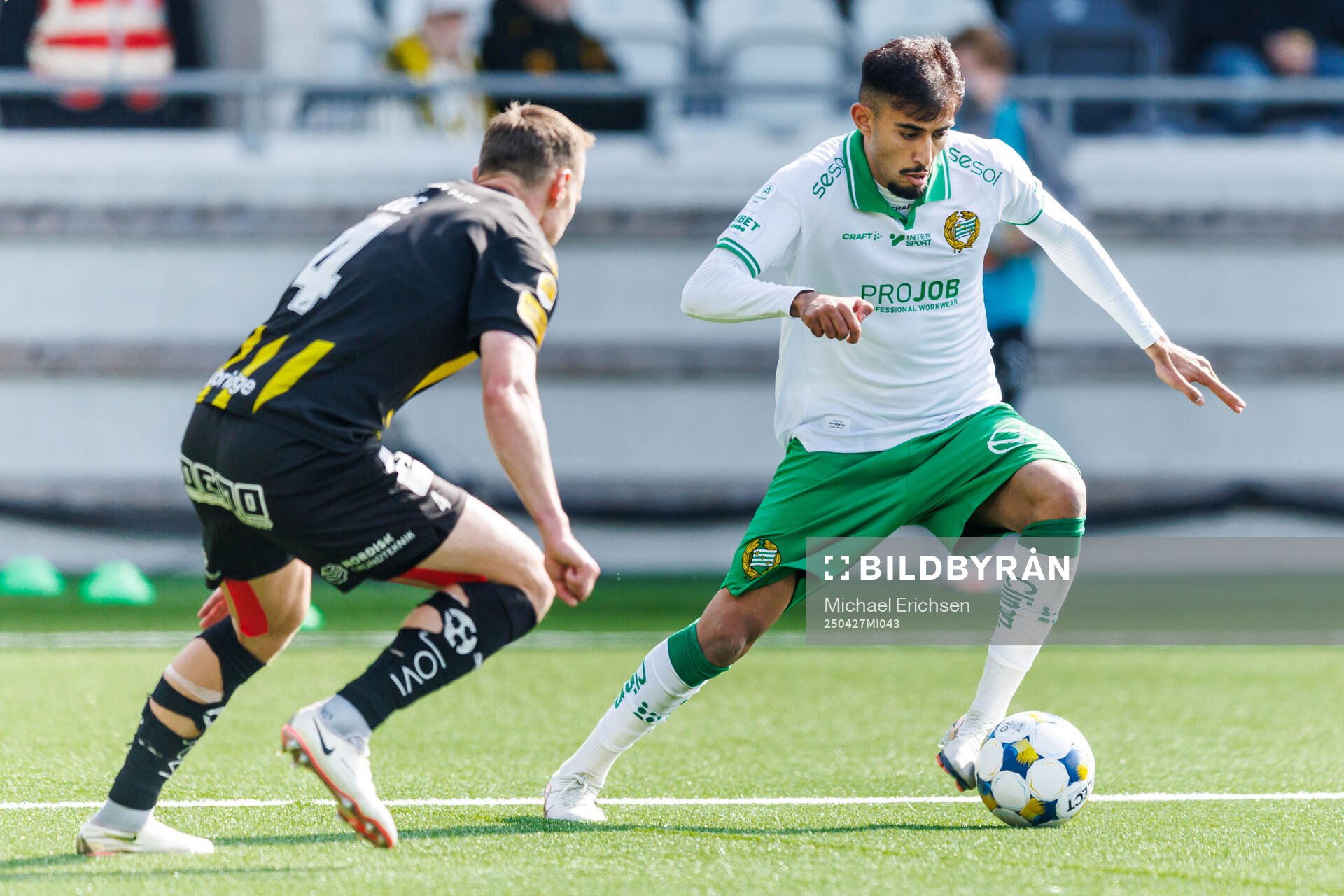 Häckens Marius Lode och Hammarbys Montader Madjed