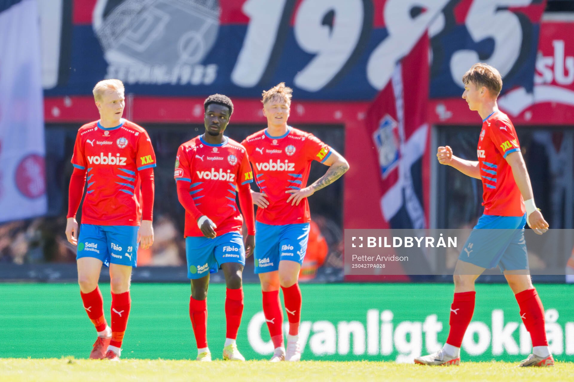 Helsingborgs Oscar Aga, Samuel Asoma och Marcus Gudmann