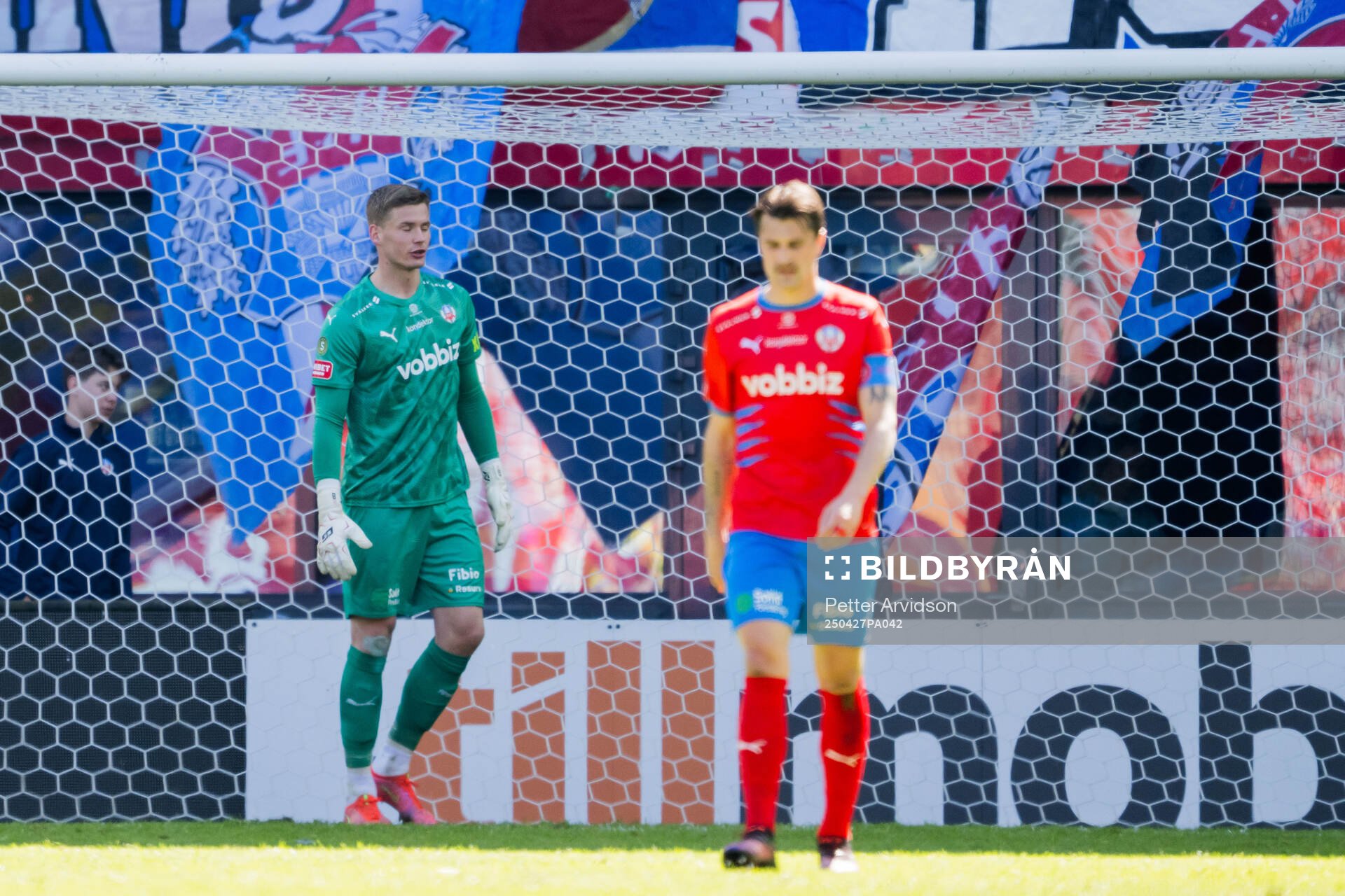 Helsingborgs målvakt Johan Brattberg deppar