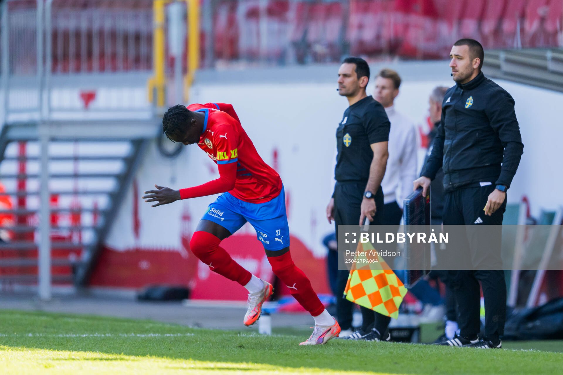 Helsingborgs Ebrima Bajo byts in
