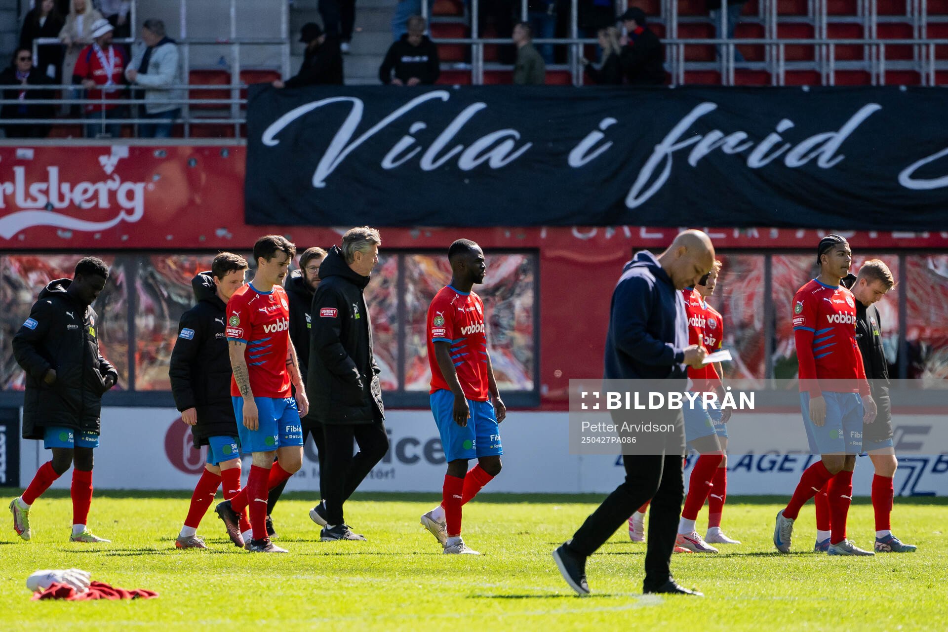Helsingborgs Jon Birkfeldt, tränare Kleber Saarenpää och