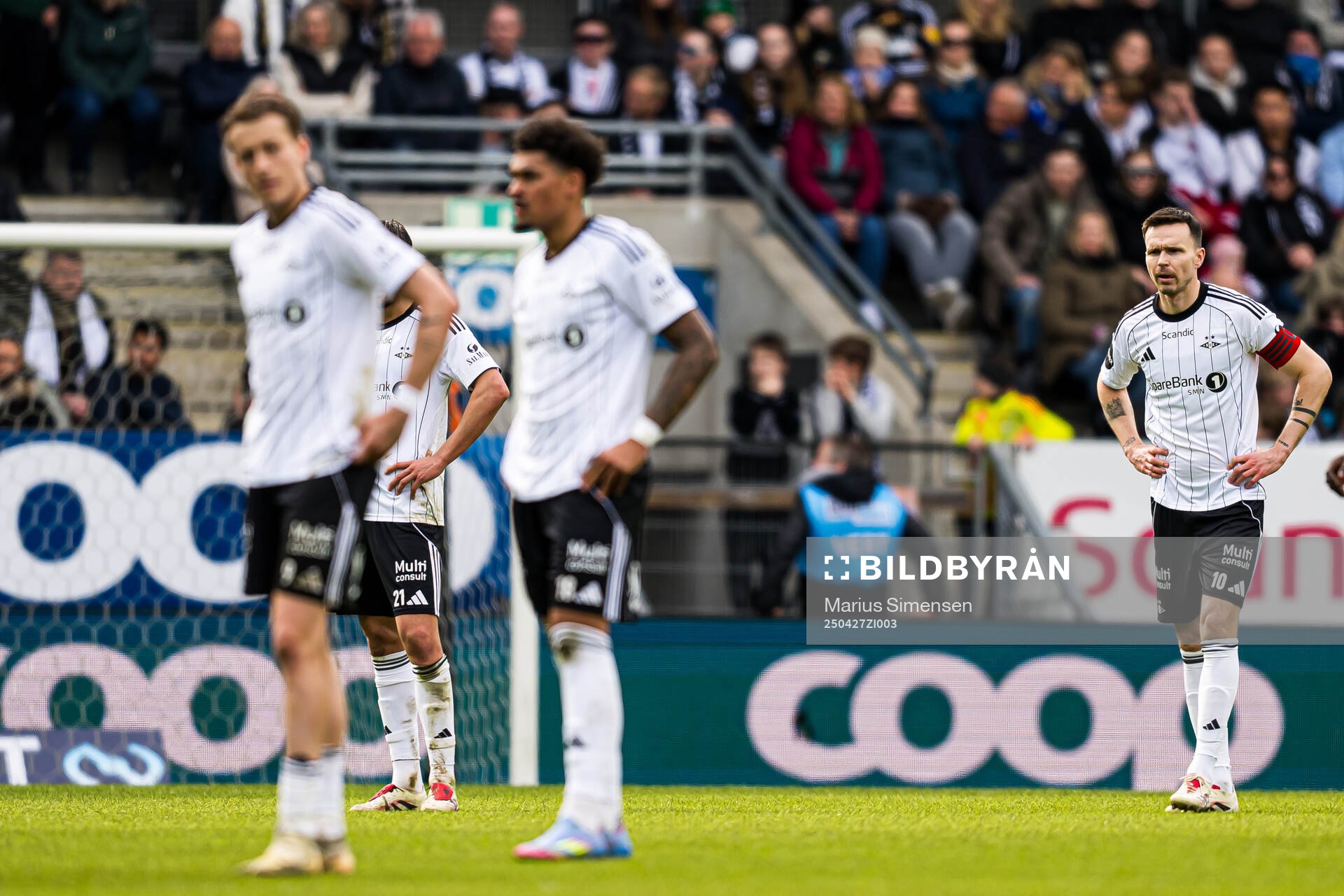 Ole Kristian Selnæs of Rosenborg looks dejected during the Eliteserien match between Rosenborg and Molde on April 27, 2025 in Trondheim. 