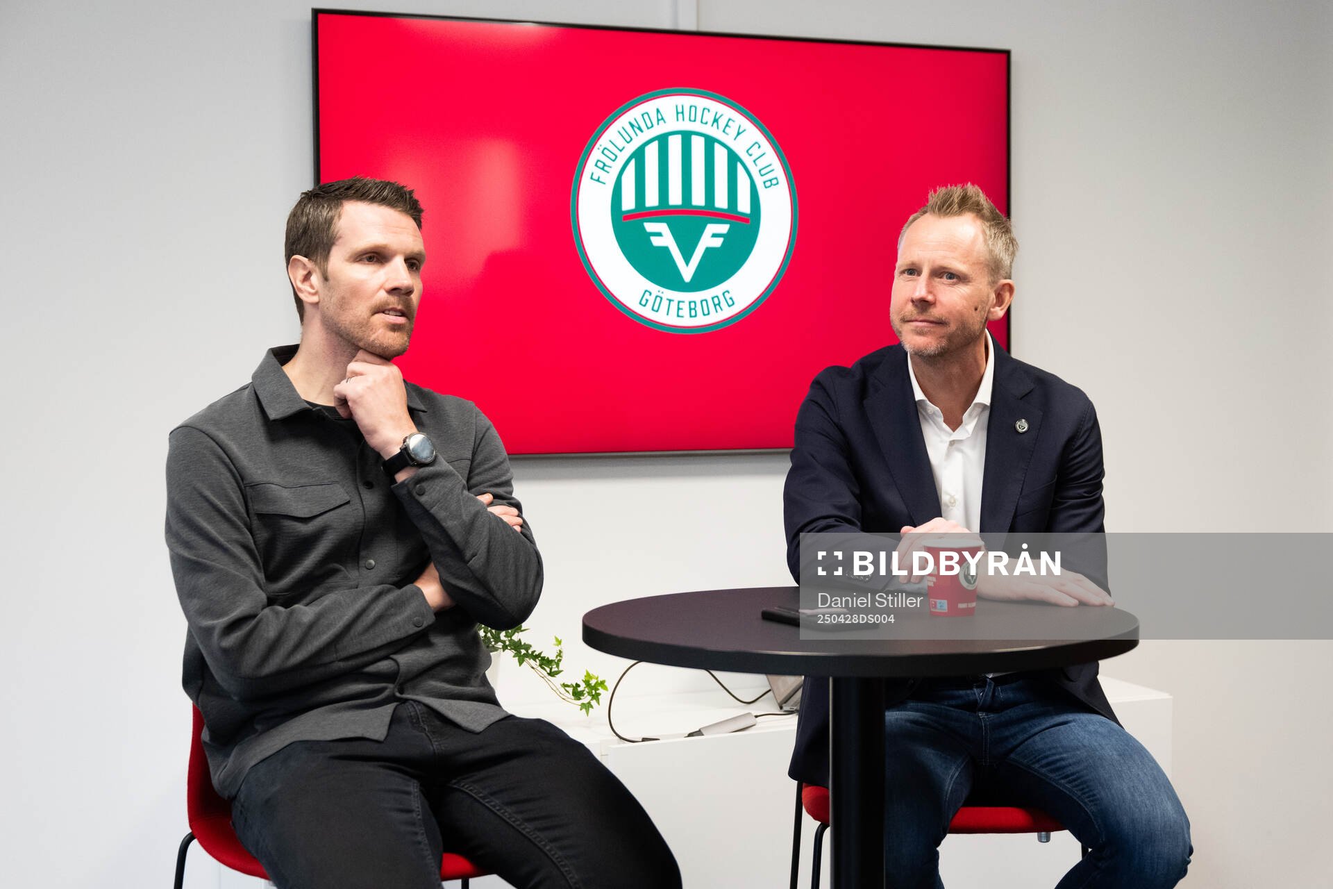 Frölundas sportchef Fredrik Sjöström och  tillträdande