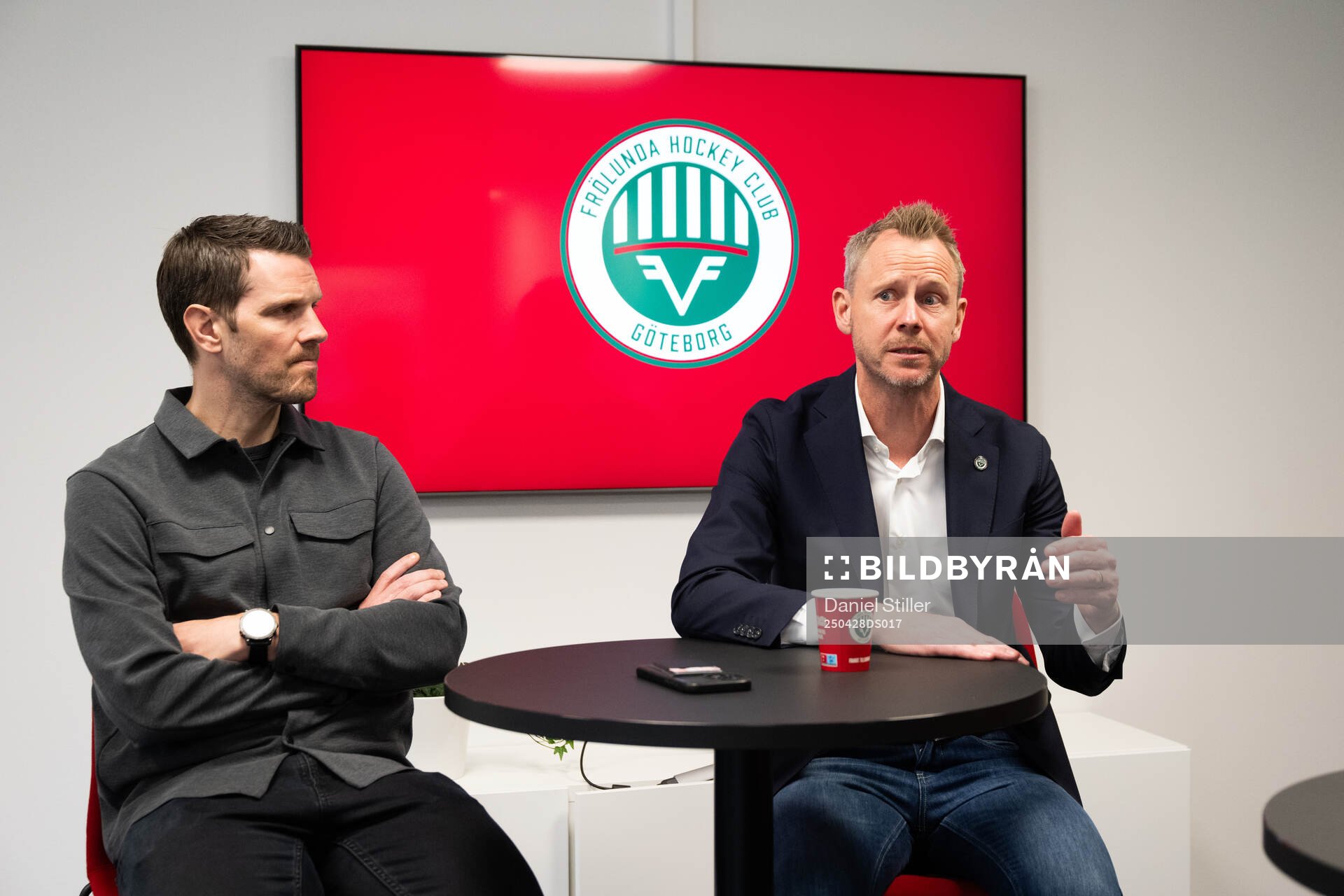Frölundas sportchef Fredrik Sjöström och  tillträdande