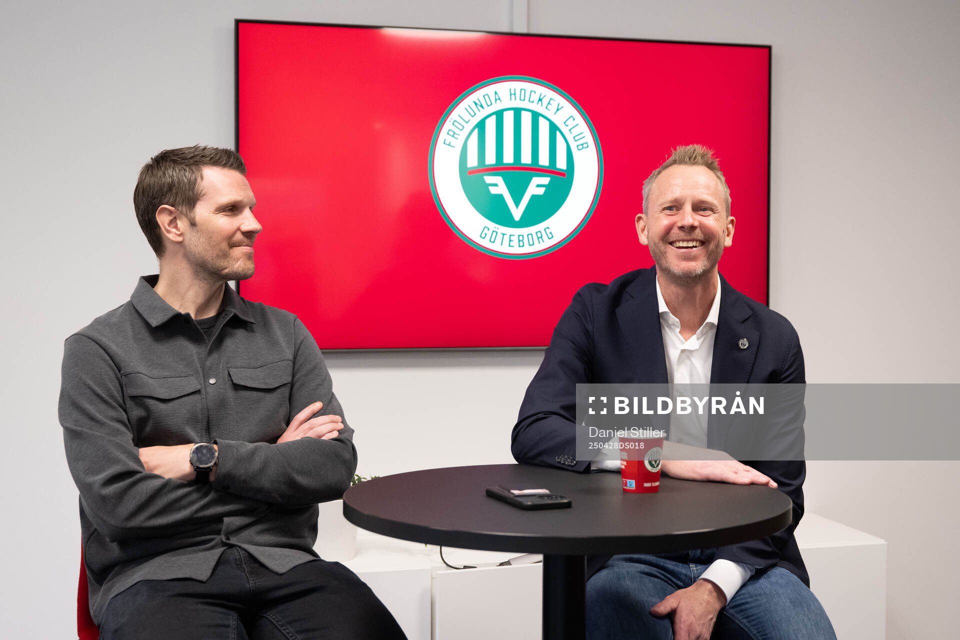 Frölundas sportchef Fredrik Sjöström och  tillträdande