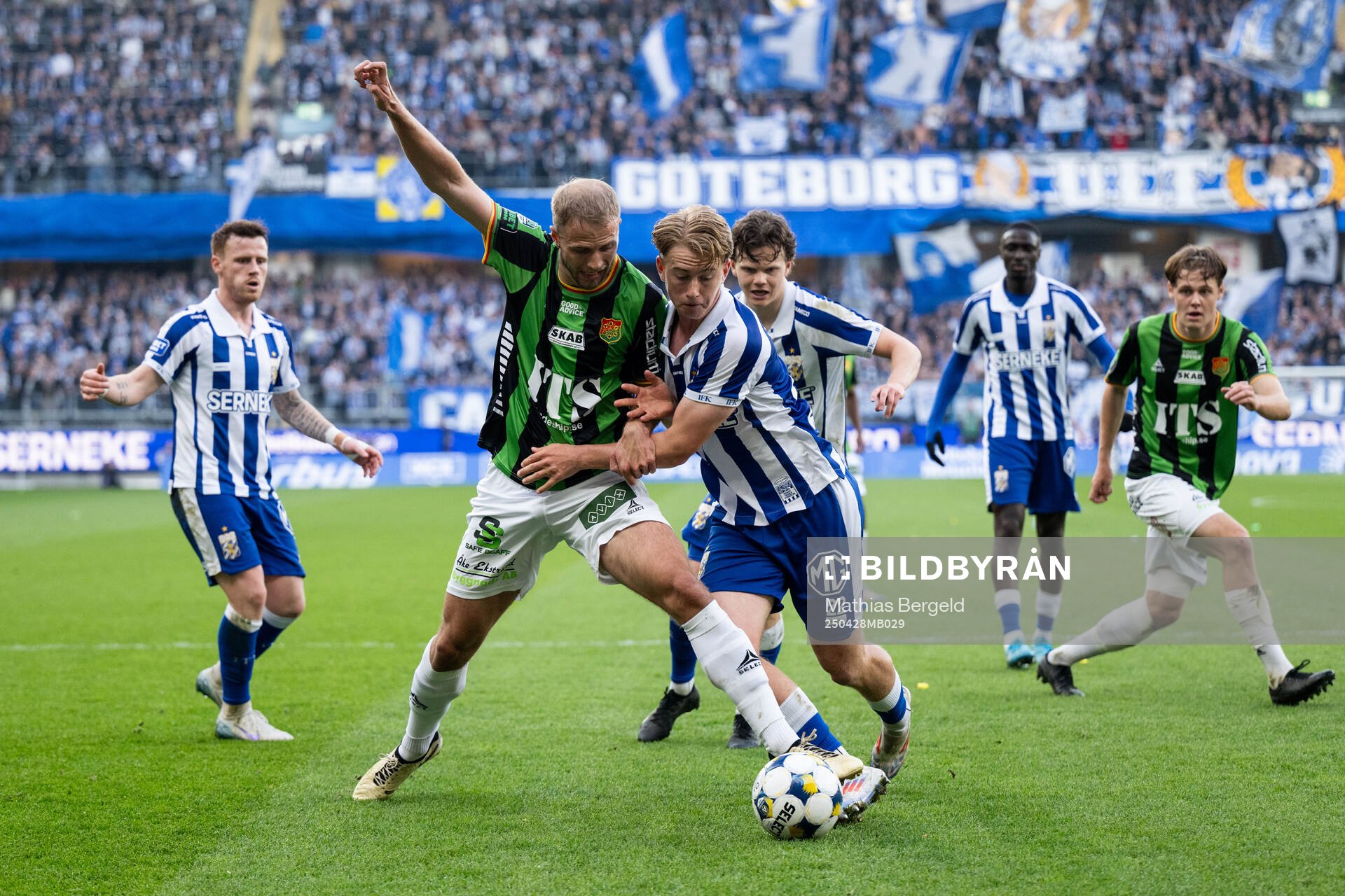 GAIS Gustav Lundgren och IFK Göteborgs Noah Tolf
