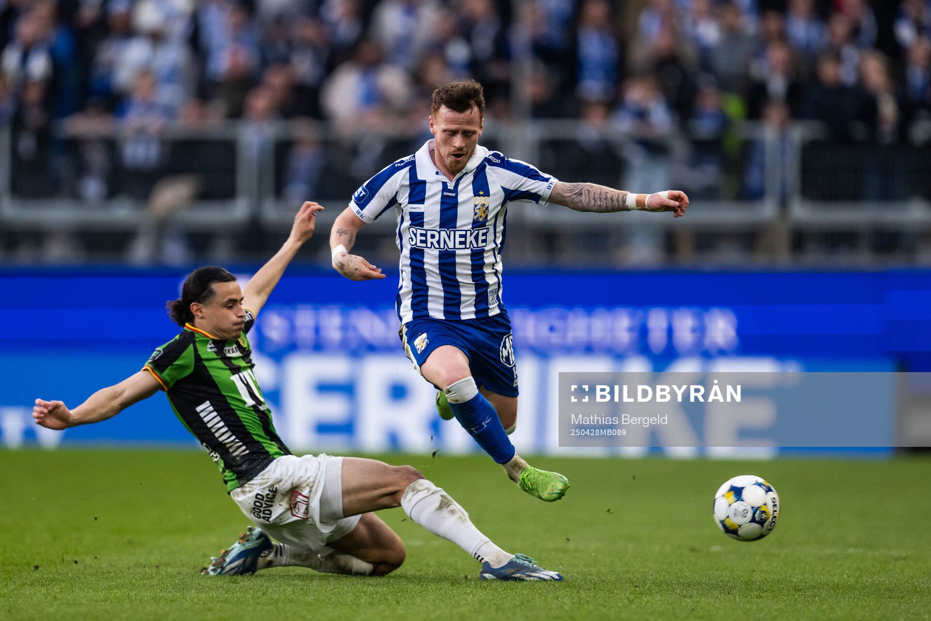 GAIS Amin Boudri och IFK Göteborgs Tobias Heintz