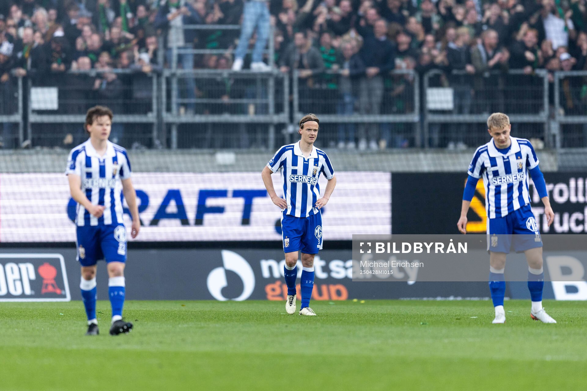 IFK Göteborgs Kolbeinn Thordarson, August Erlingmark och