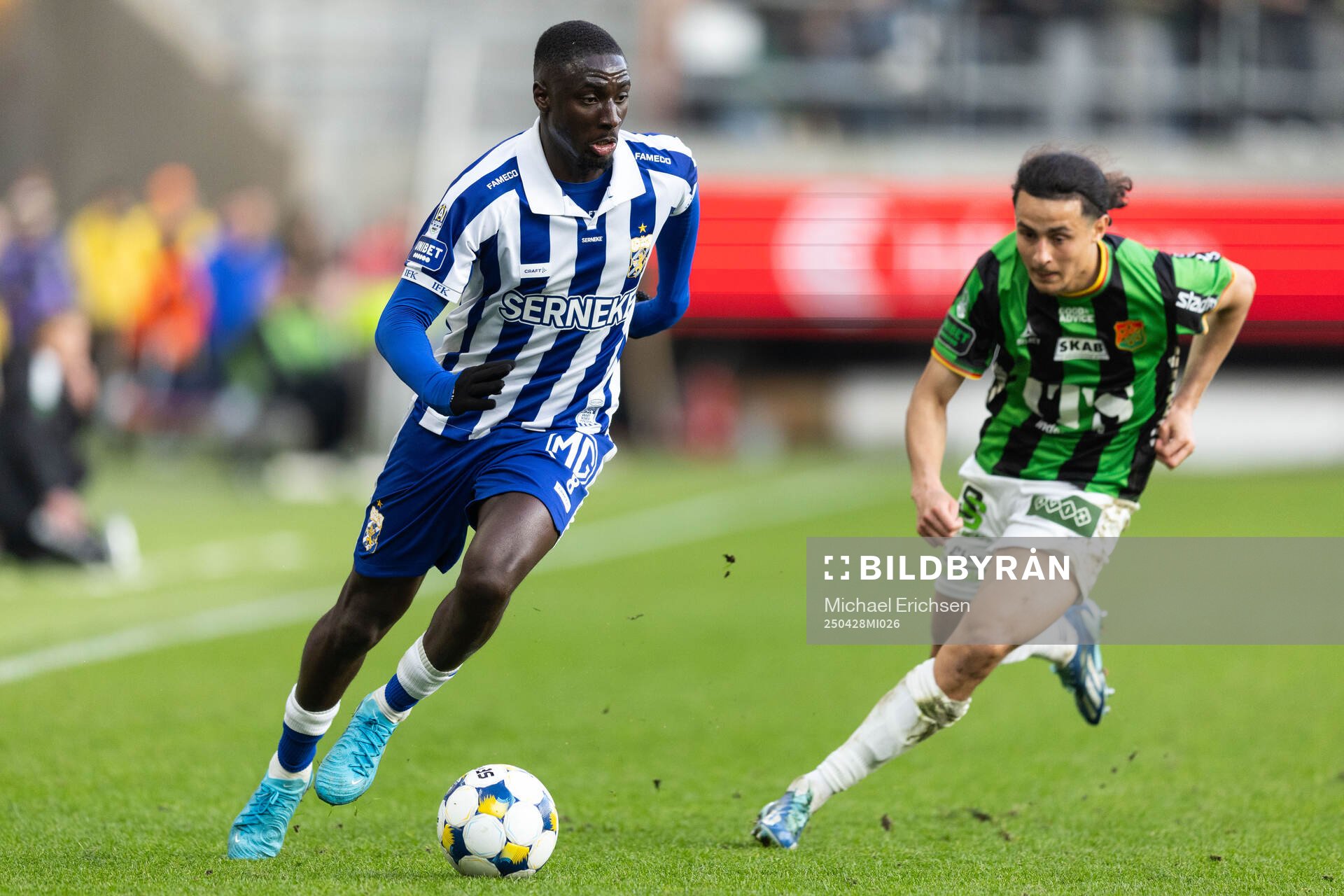 IFK Göteborgs Imam Jagne och GAIS Amin Boudri